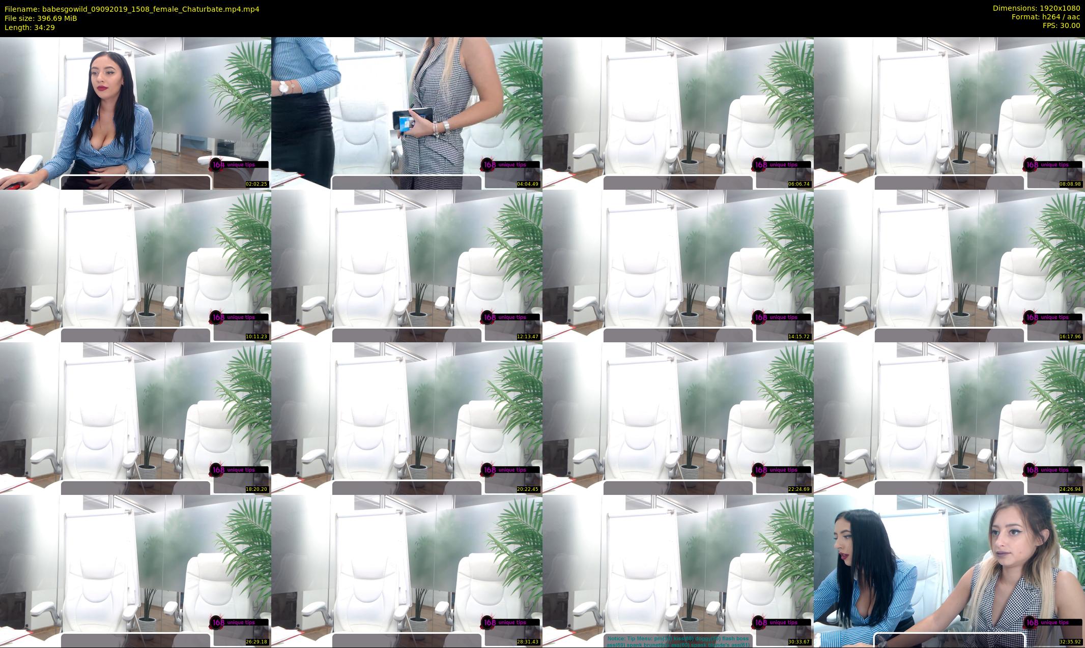 babesgowild — 35 minute Chaturbate couple cam show recording, 1080p, Sep 9, 2019