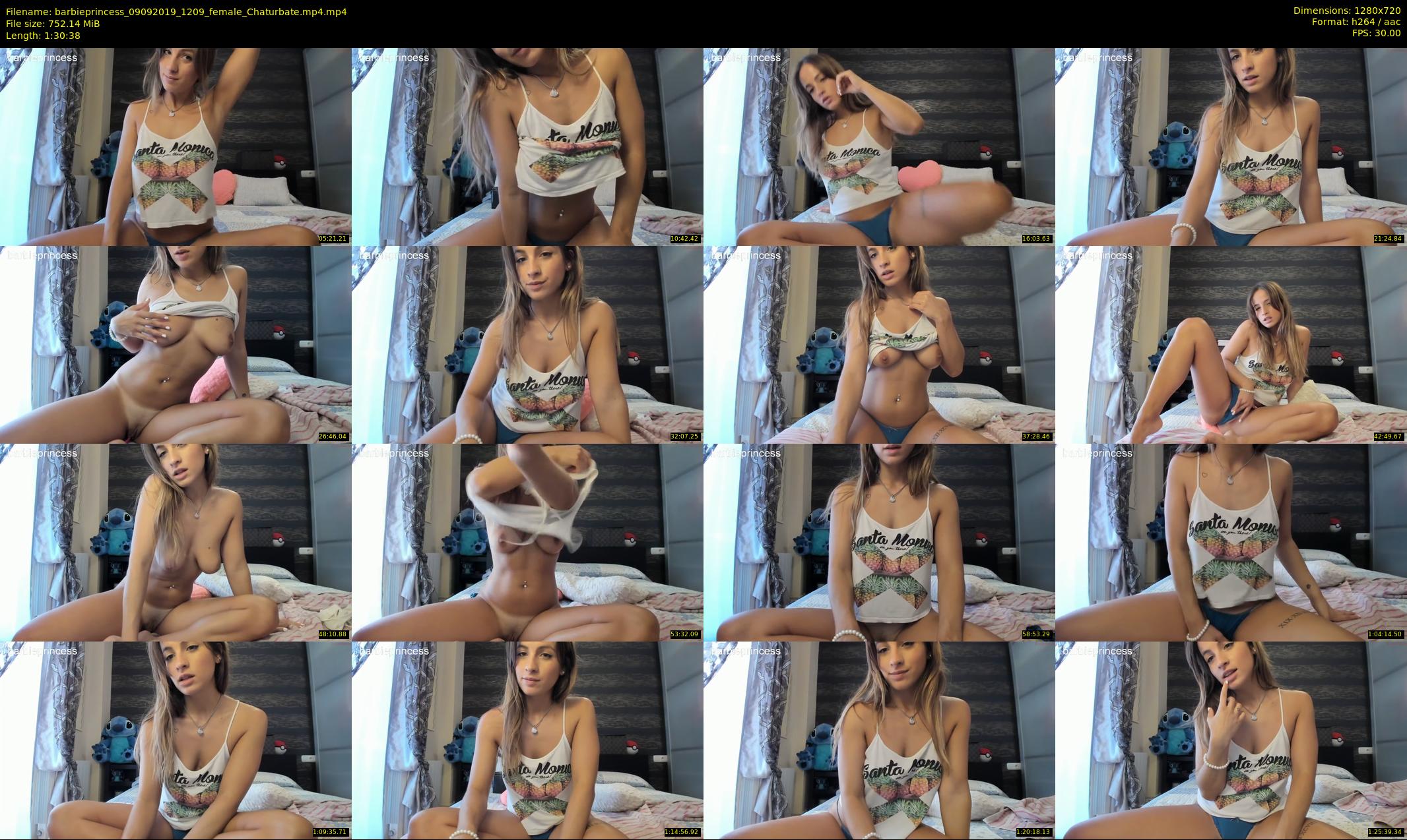 barbieprincess — 91 minute Chaturbate female cam show recording, 720p, Sep 9, 2019