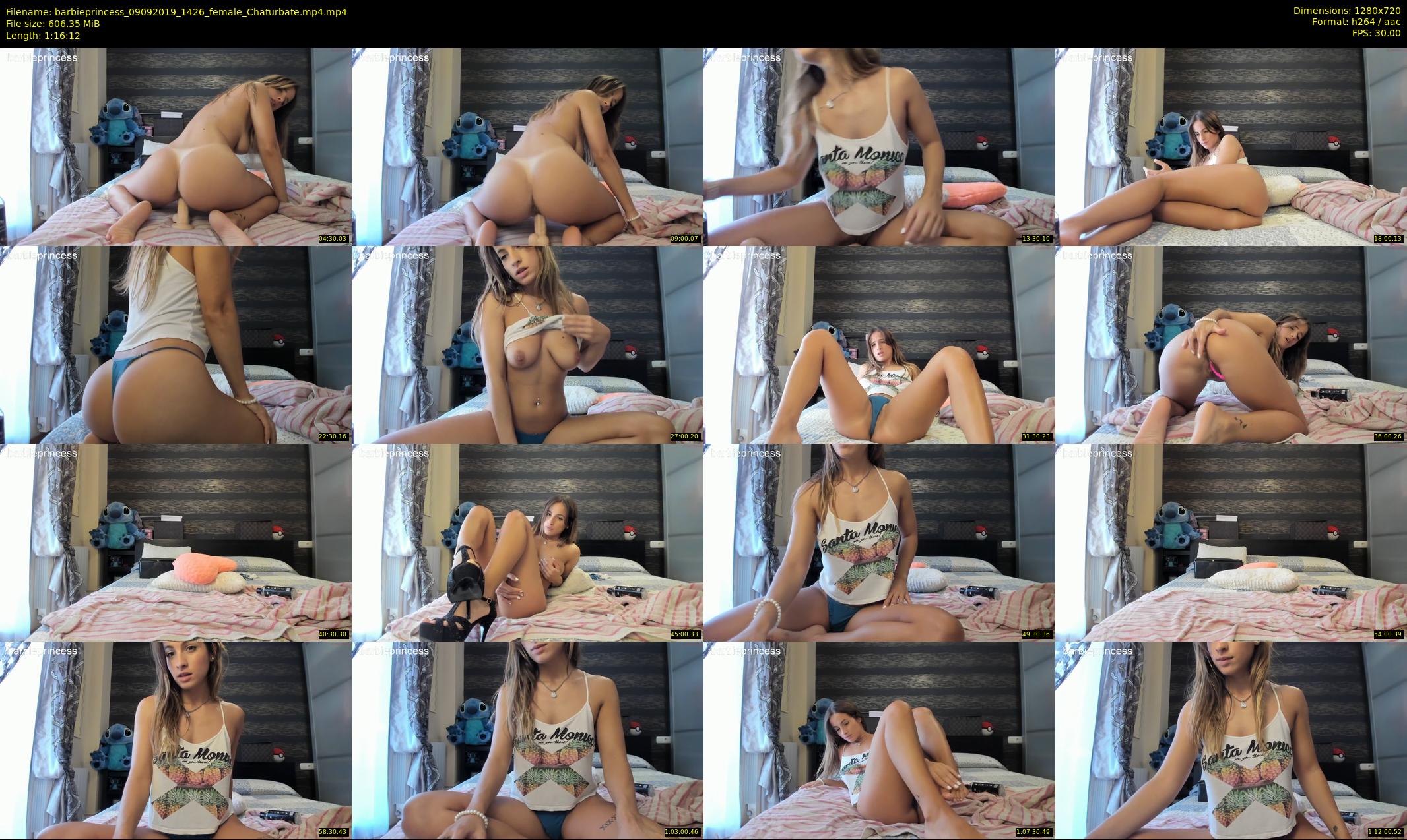 barbieprincess — 77 minute Chaturbate female cam show recording, 720p, Sep 9, 2019