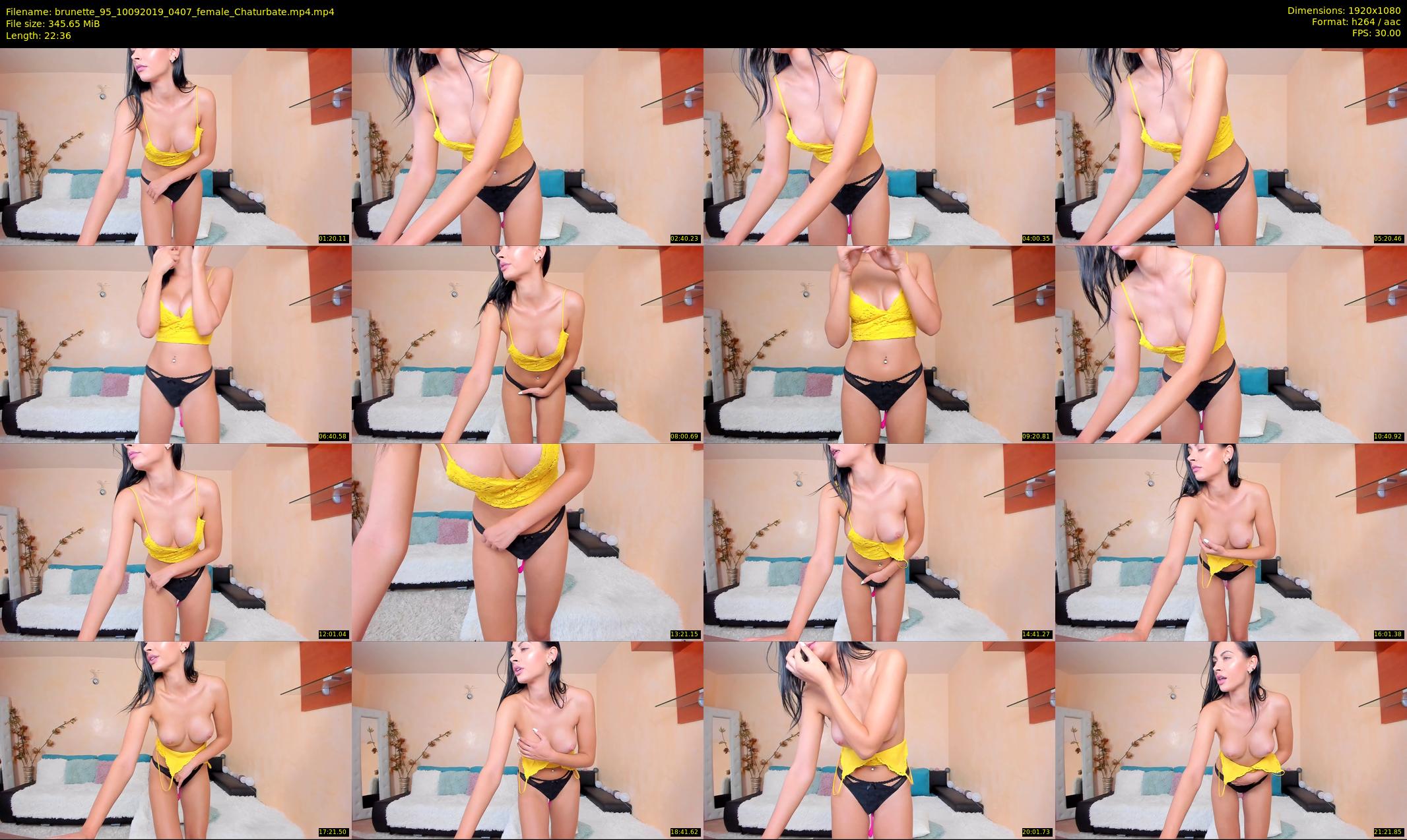brunette_95 — 23 minute Chaturbate female cam show recording, 1080p, Sep 10, 2019