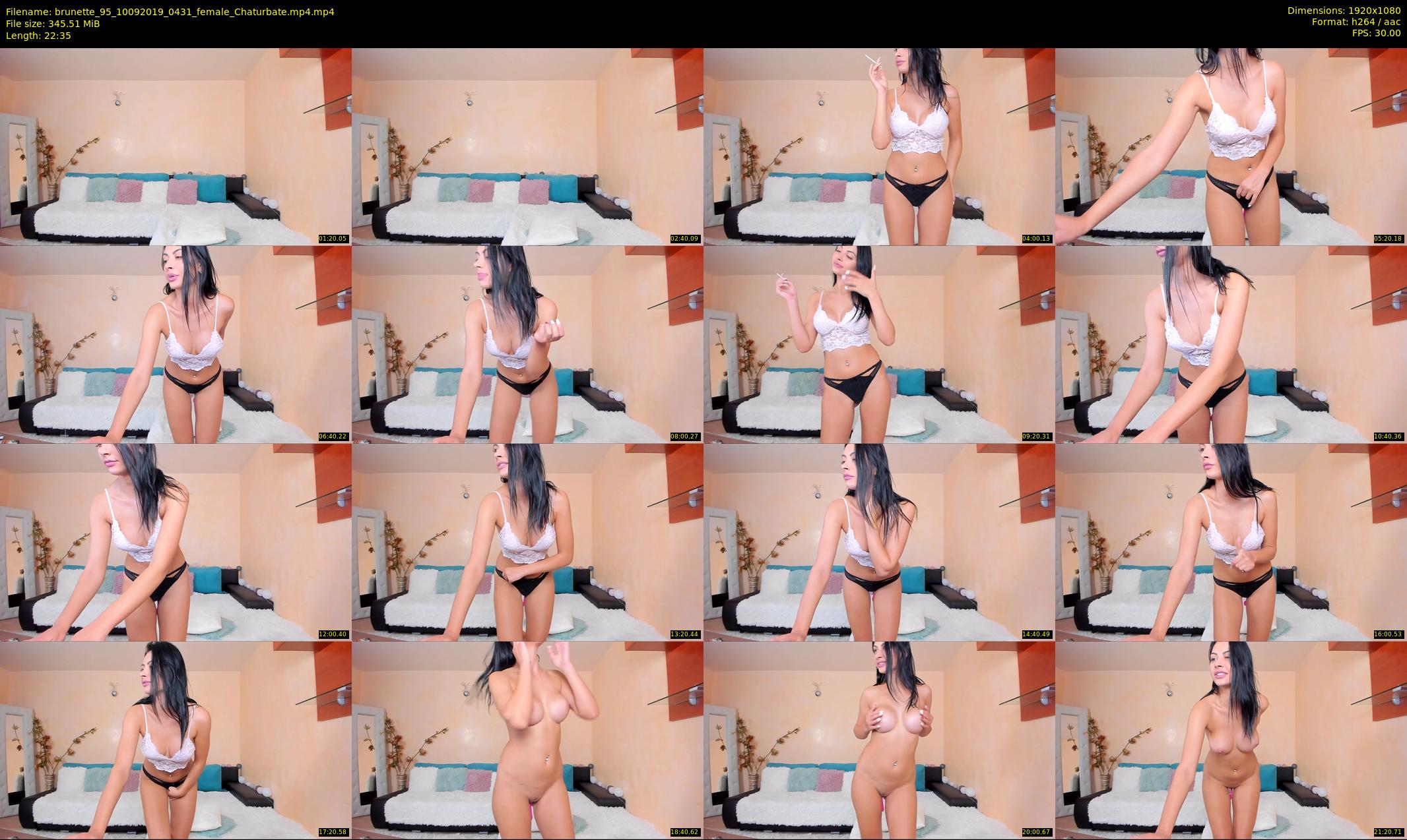 brunette_95 — 23 minute Chaturbate female cam show recording, 1080p, Sep 10, 2019