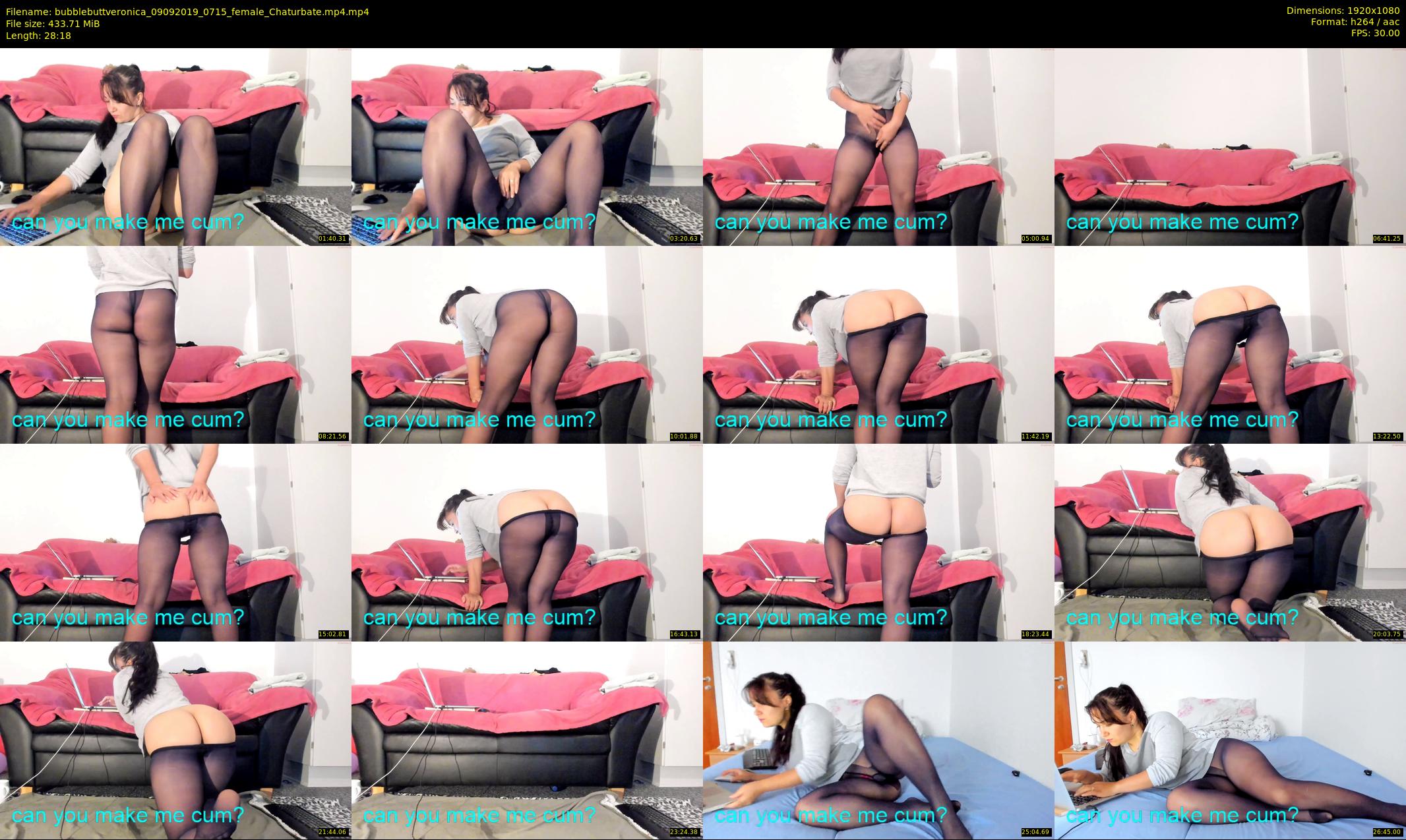 bubblebuttveronica — 29 minute Chaturbate female cam show recording, 1080p, Sep 9, 2019