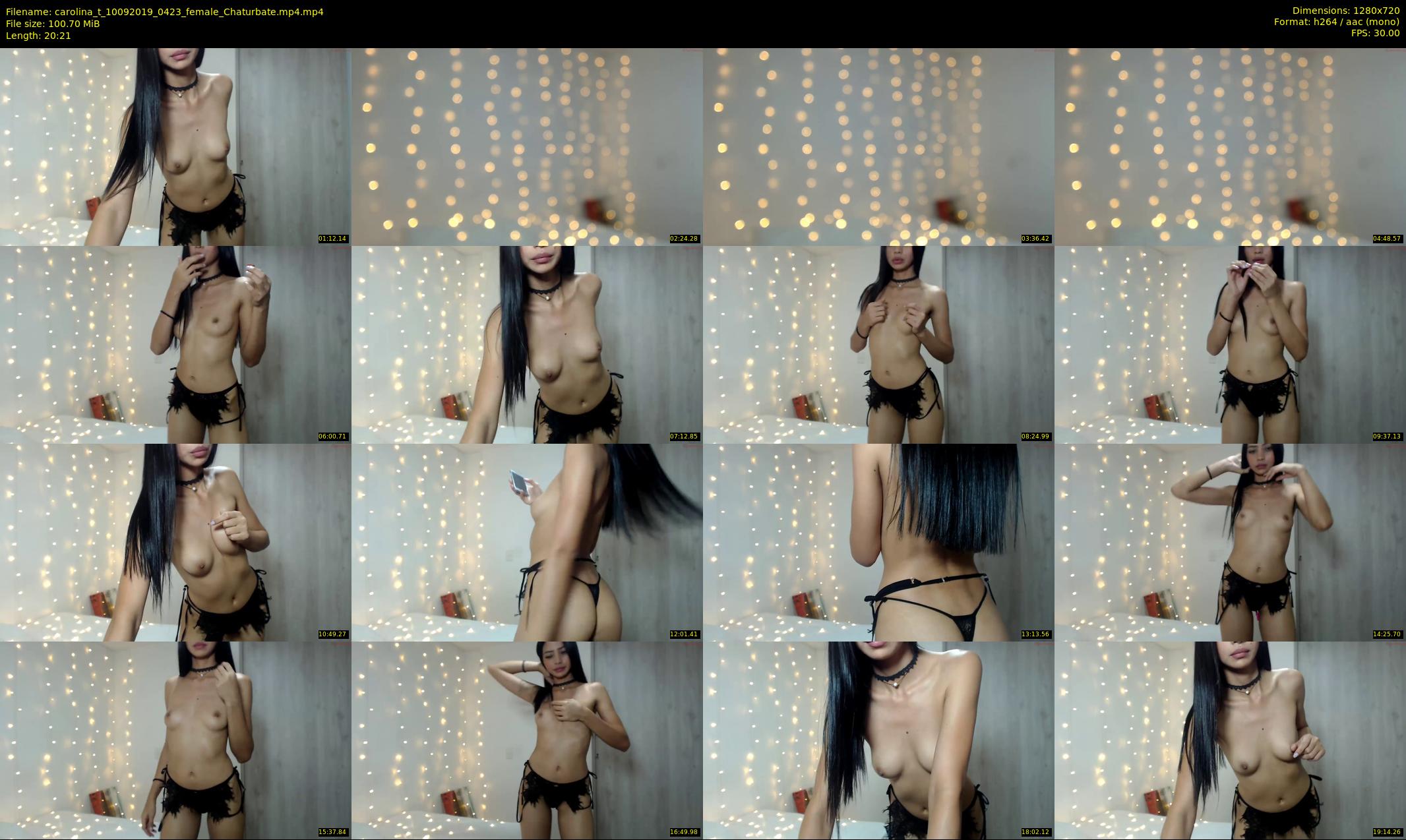 carolina_t — 21 minute Chaturbate female cam show recording, 720p, Sep 10, 2019