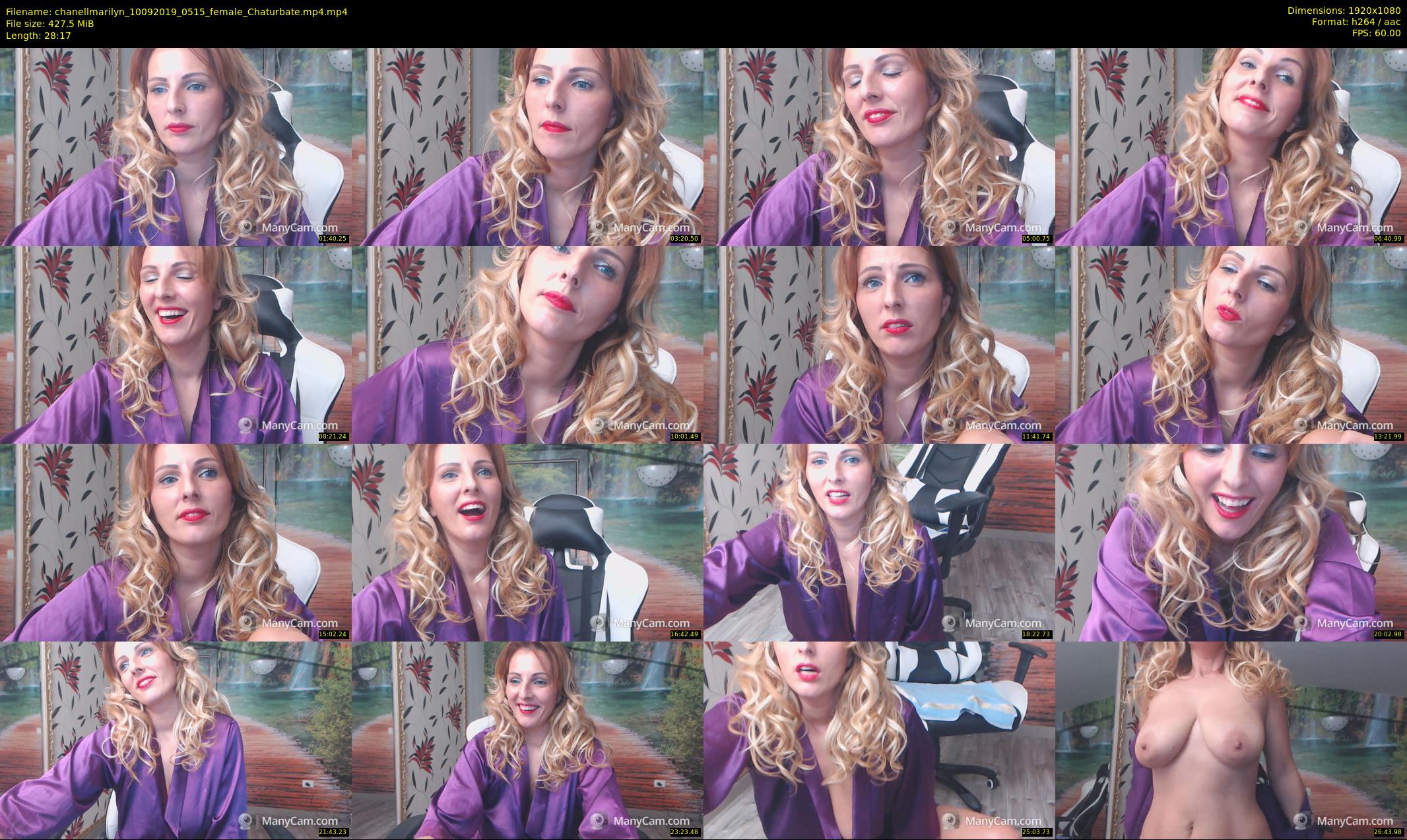 chanellmarilyn — 29 minute Chaturbate female cam show recording, 1080p, Sep 10, 2019