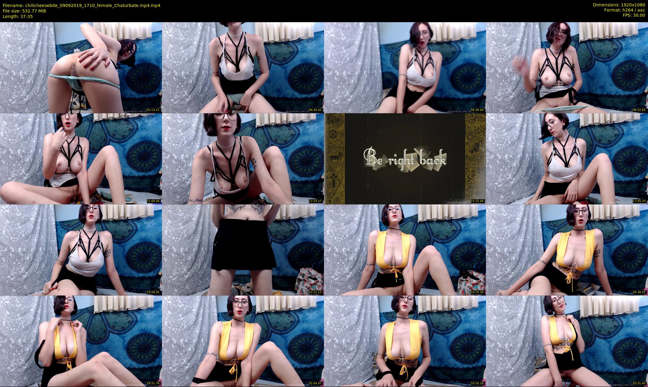 chilicheesebite — 38 minute Chaturbate female cam show recording, 1080p, Sep 9, 2019