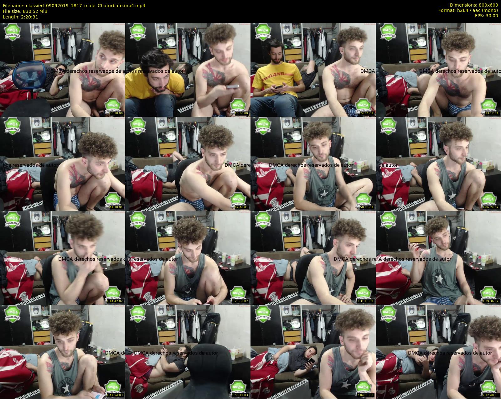 classied — 141 minute Chaturbate male cam show recording, 480p, Sep 9, 2019