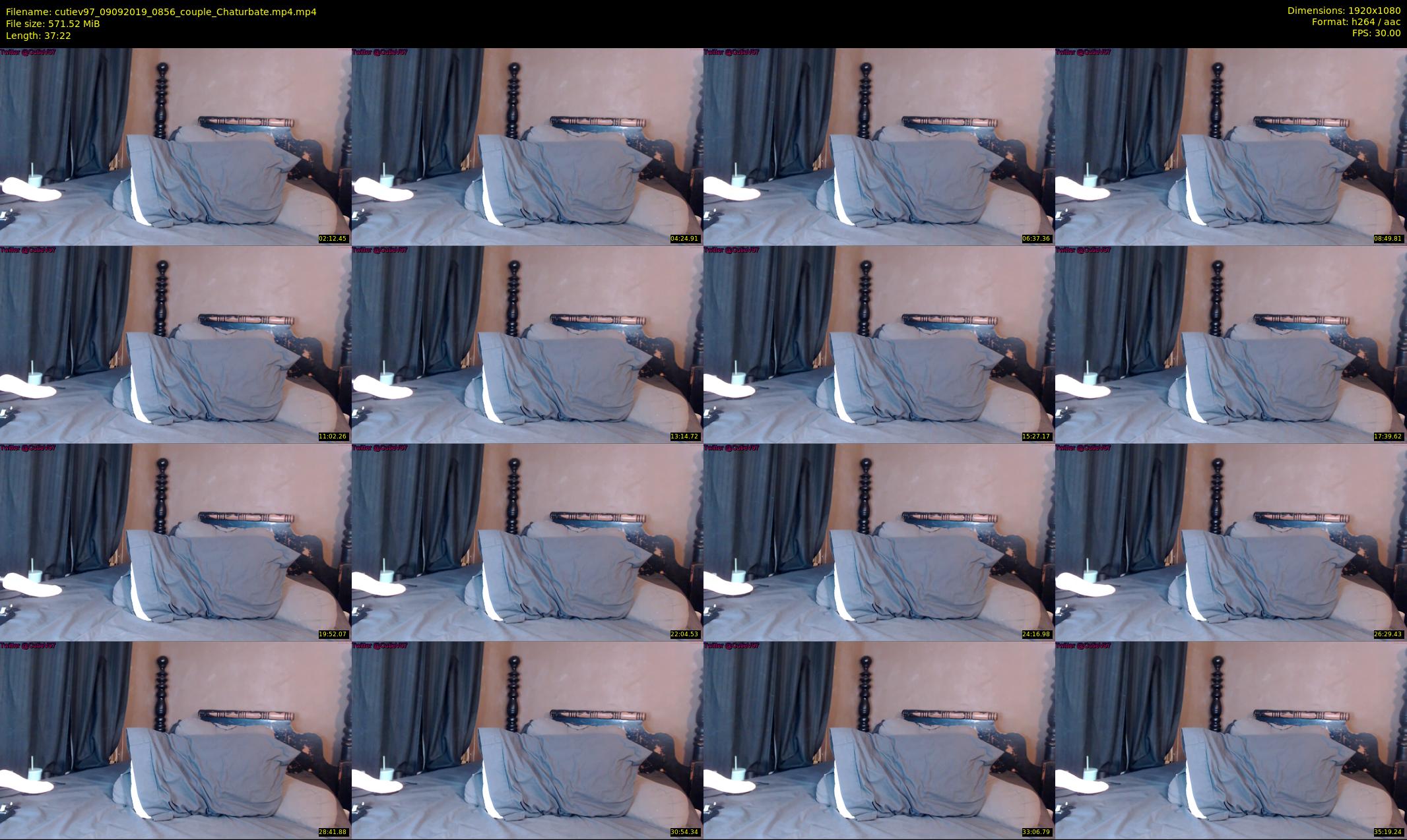 cutiev97 — 38 minute Chaturbate couple cam show recording, 1080p, Sep 9, 2019