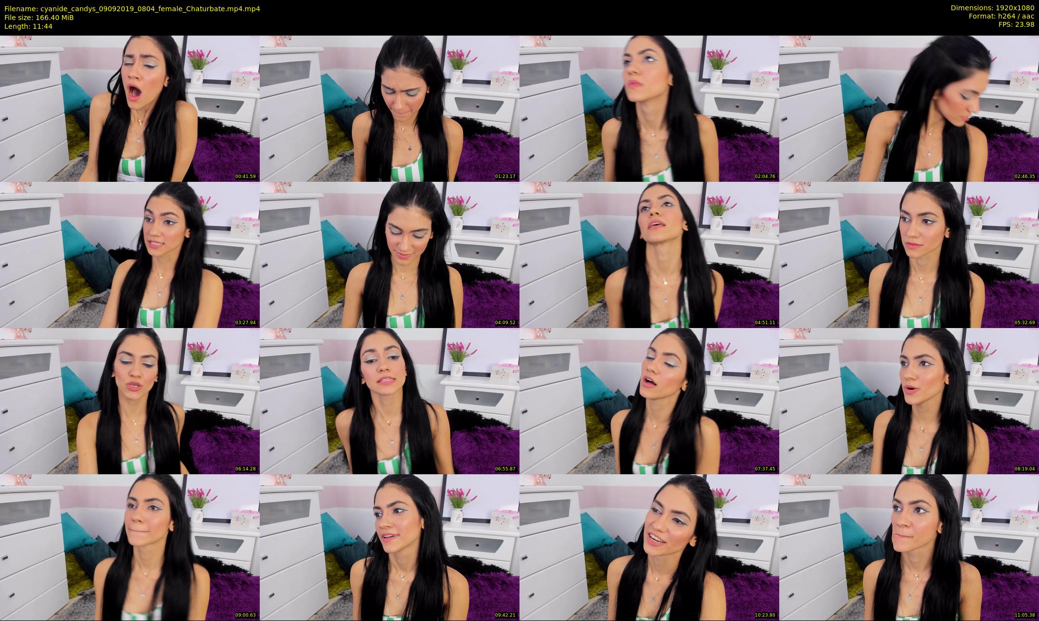 cyanide_candys — 12 minute Chaturbate female cam show recording, 1080p, Sep 9, 2019