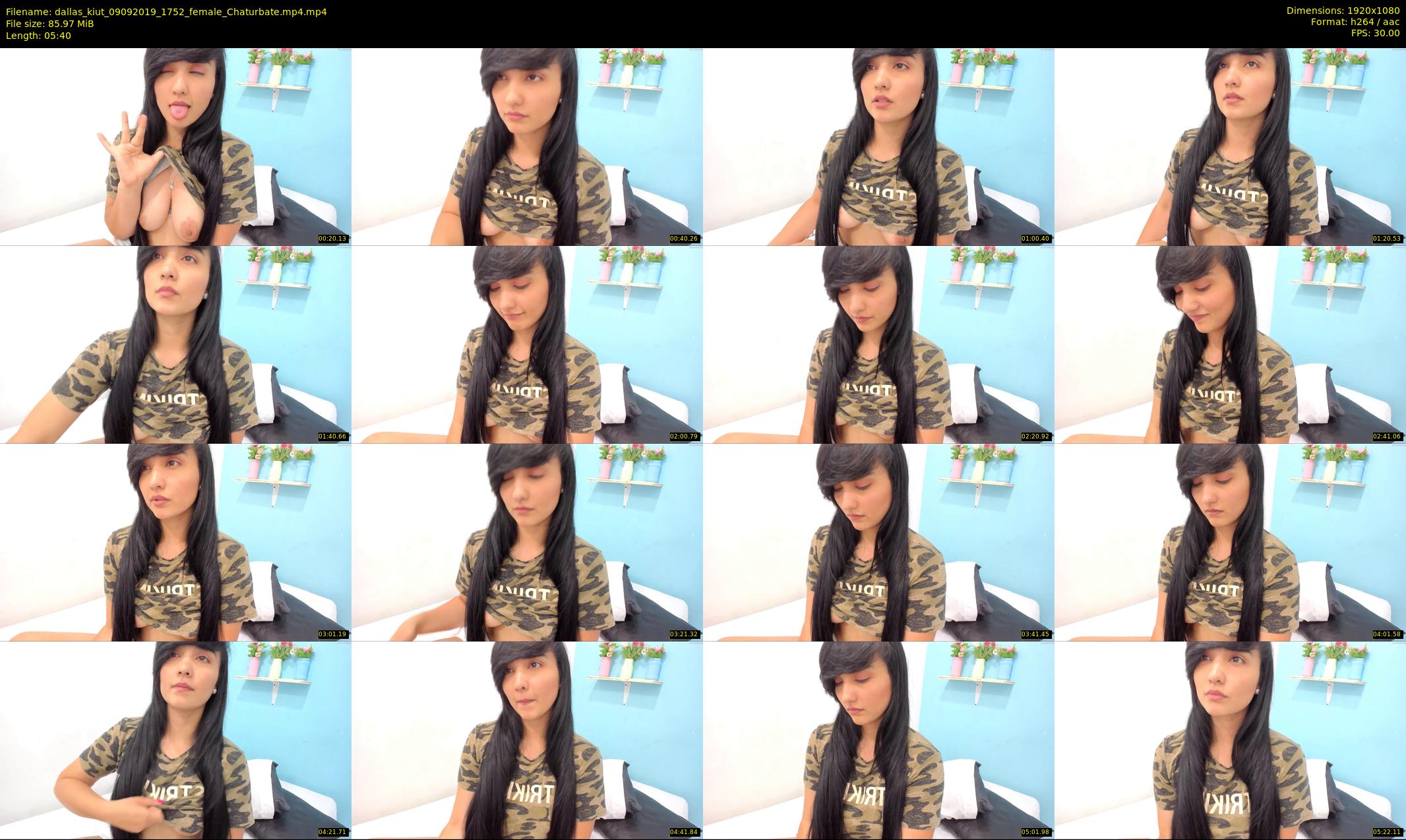 dallas_kiut — 6 minute Chaturbate female cam show recording, 1080p, Sep 9, 2019