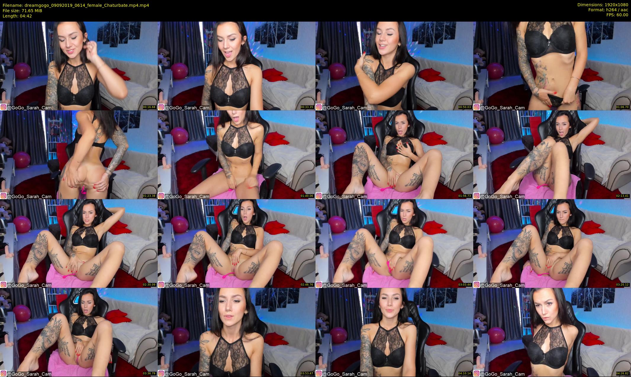 dreamgogo — 5 minute Chaturbate female cam show recording, 1080p, Sep 9, 2019