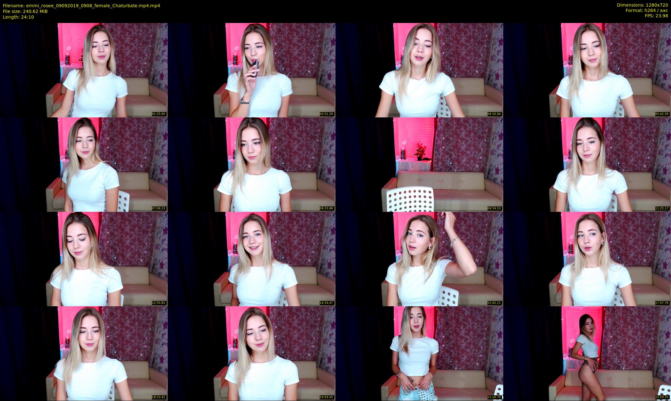 emmi_rosee — 25 minute Chaturbate female cam show recording, 720p, Sep 9, 2019