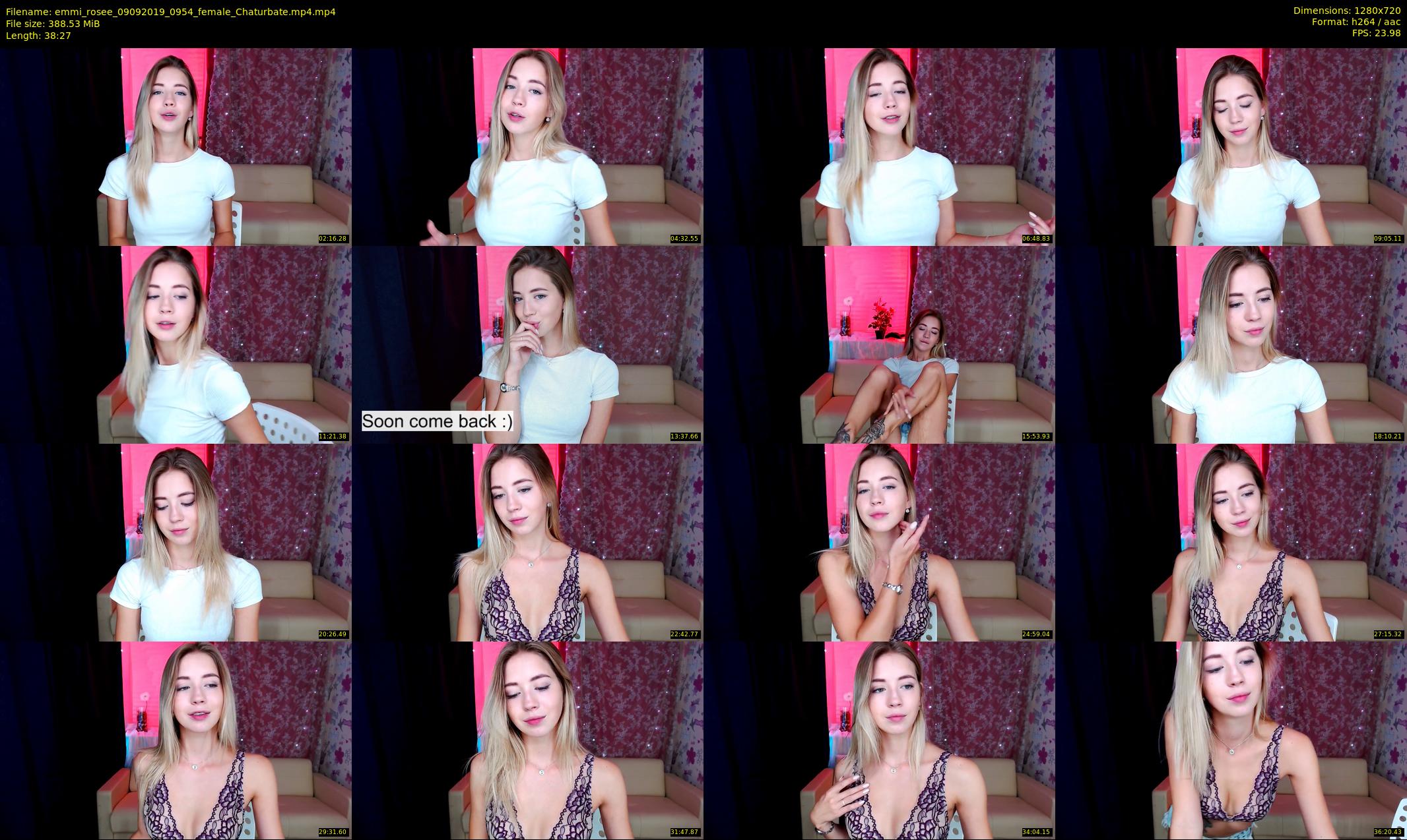 emmi_rosee — 39 minute Chaturbate female cam show recording, 720p, Sep 9, 2019