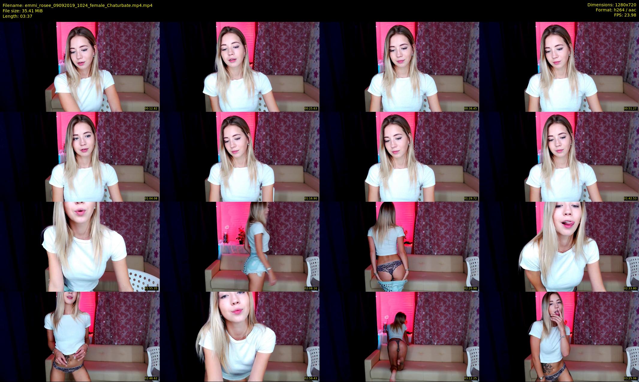 emmi_rosee — 4 minute Chaturbate female cam show recording, 720p, Sep 9, 2019