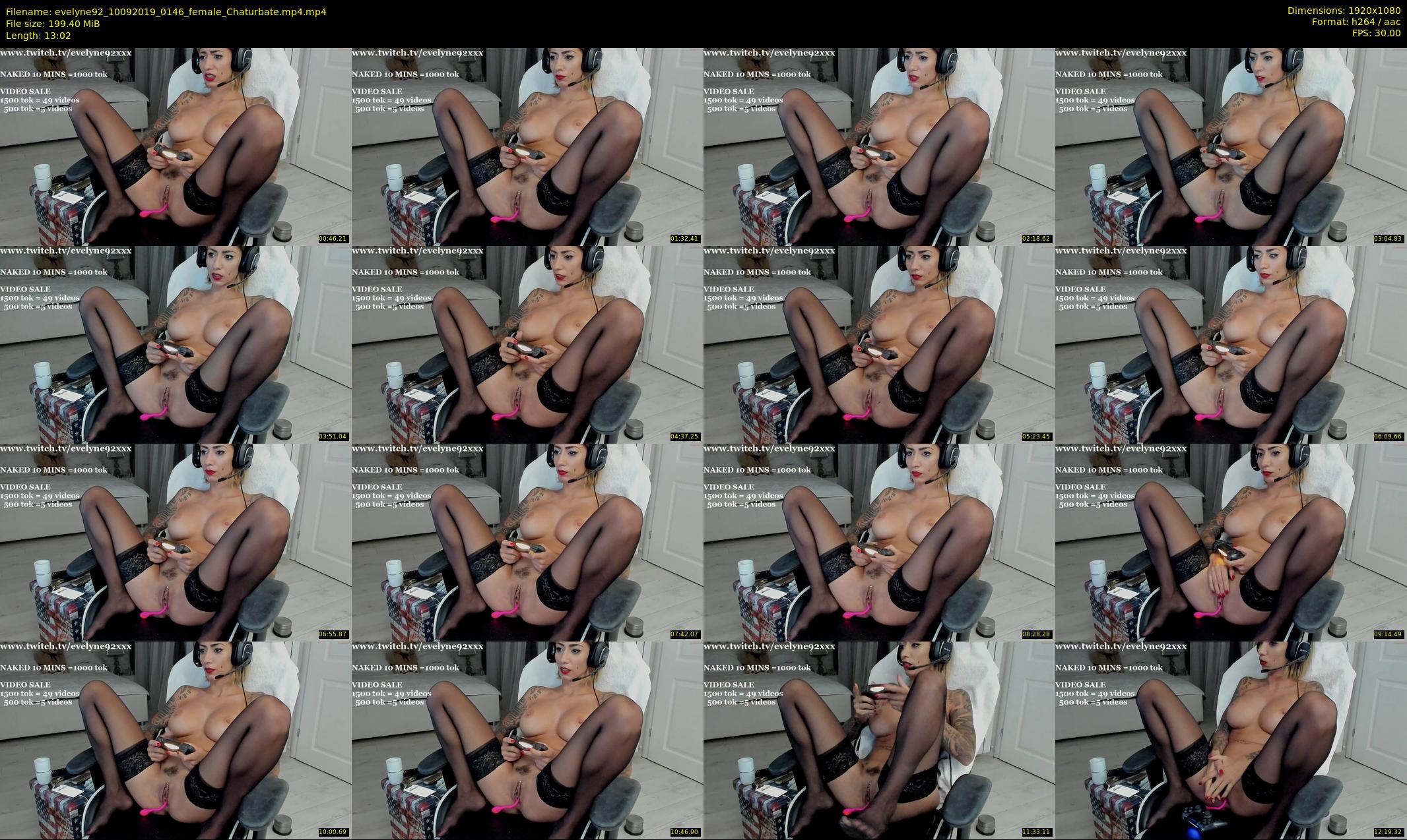 evelyne92 — 14 minute Chaturbate female cam show recording, 1080p, Sep 10, 2019