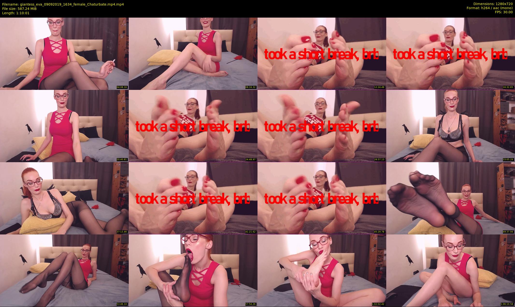 giantess_eva — 71 minute Chaturbate female cam show recording, 720p, Sep 9, 2019