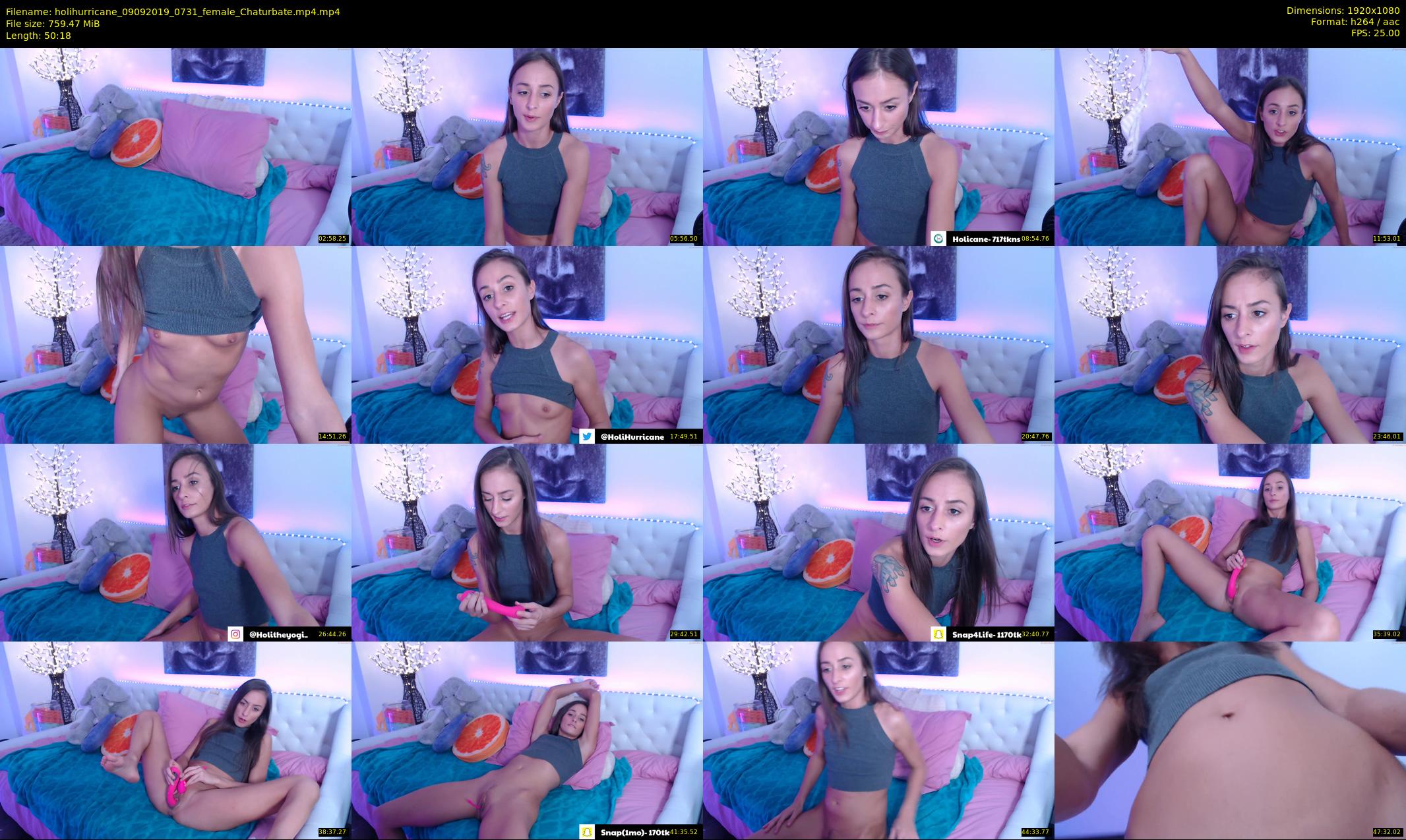 holihurricane — 51 minute Chaturbate female cam show recording, 1080p, Sep 9, 2019
