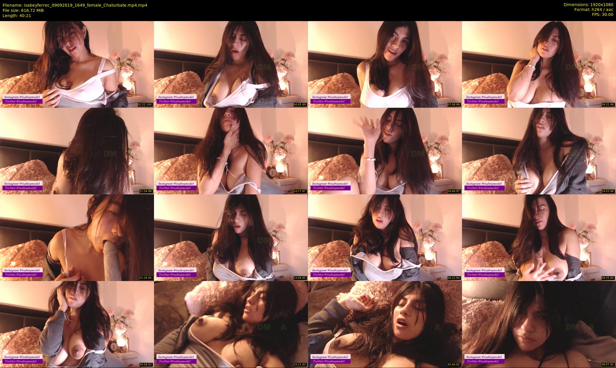 isabeyferrec — 41 minute Chaturbate female cam show recording, 1080p, Sep 9, 2019