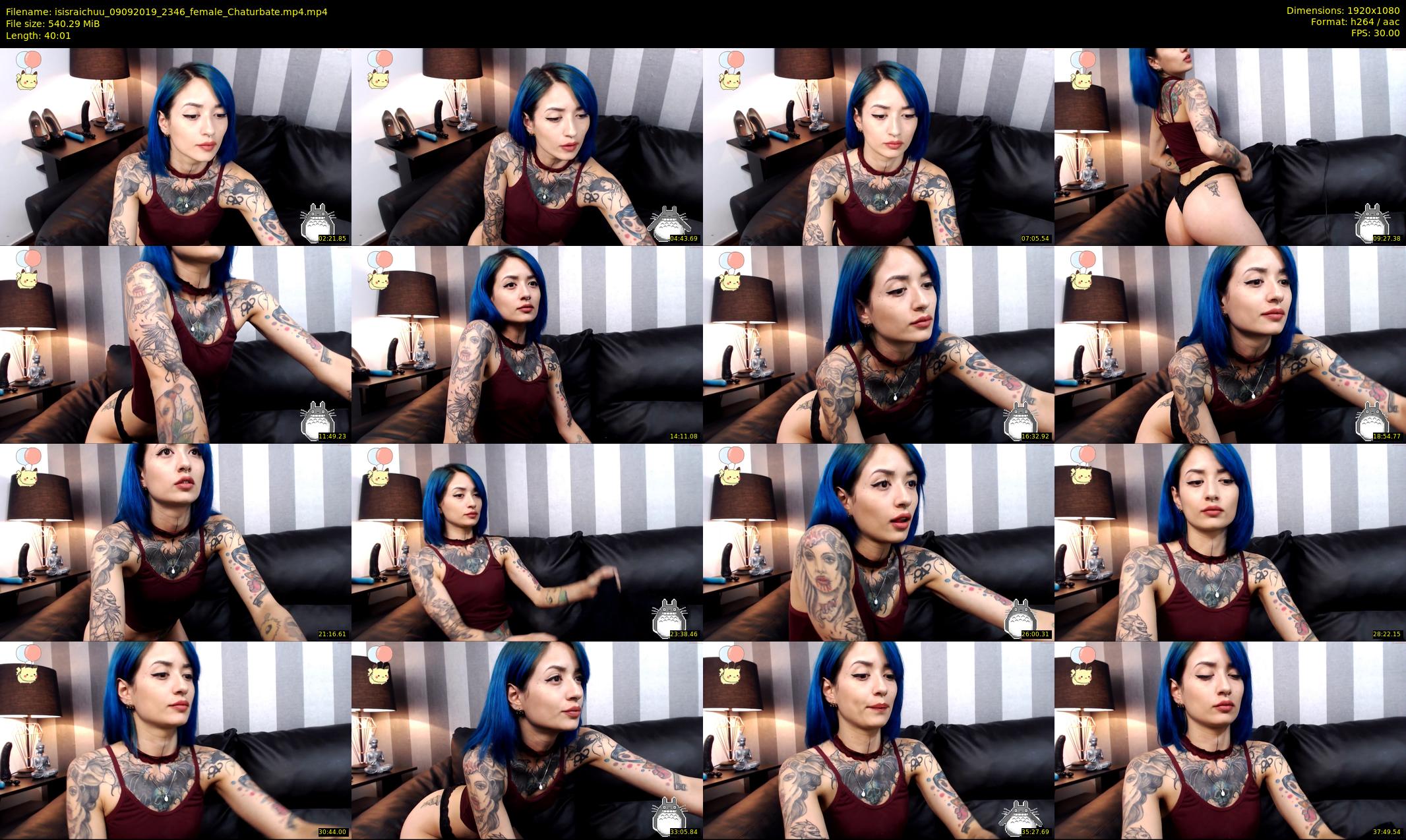 isisraichuu — 41 minute Chaturbate female cam show recording, 1080p, Sep 9, 2019