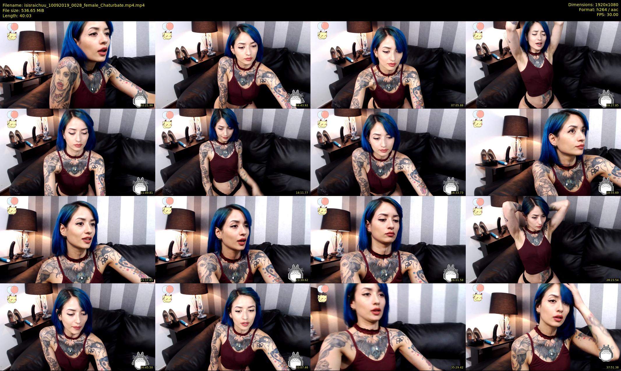 isisraichuu — 41 minute Chaturbate female cam show recording, 1080p, Sep 10, 2019
