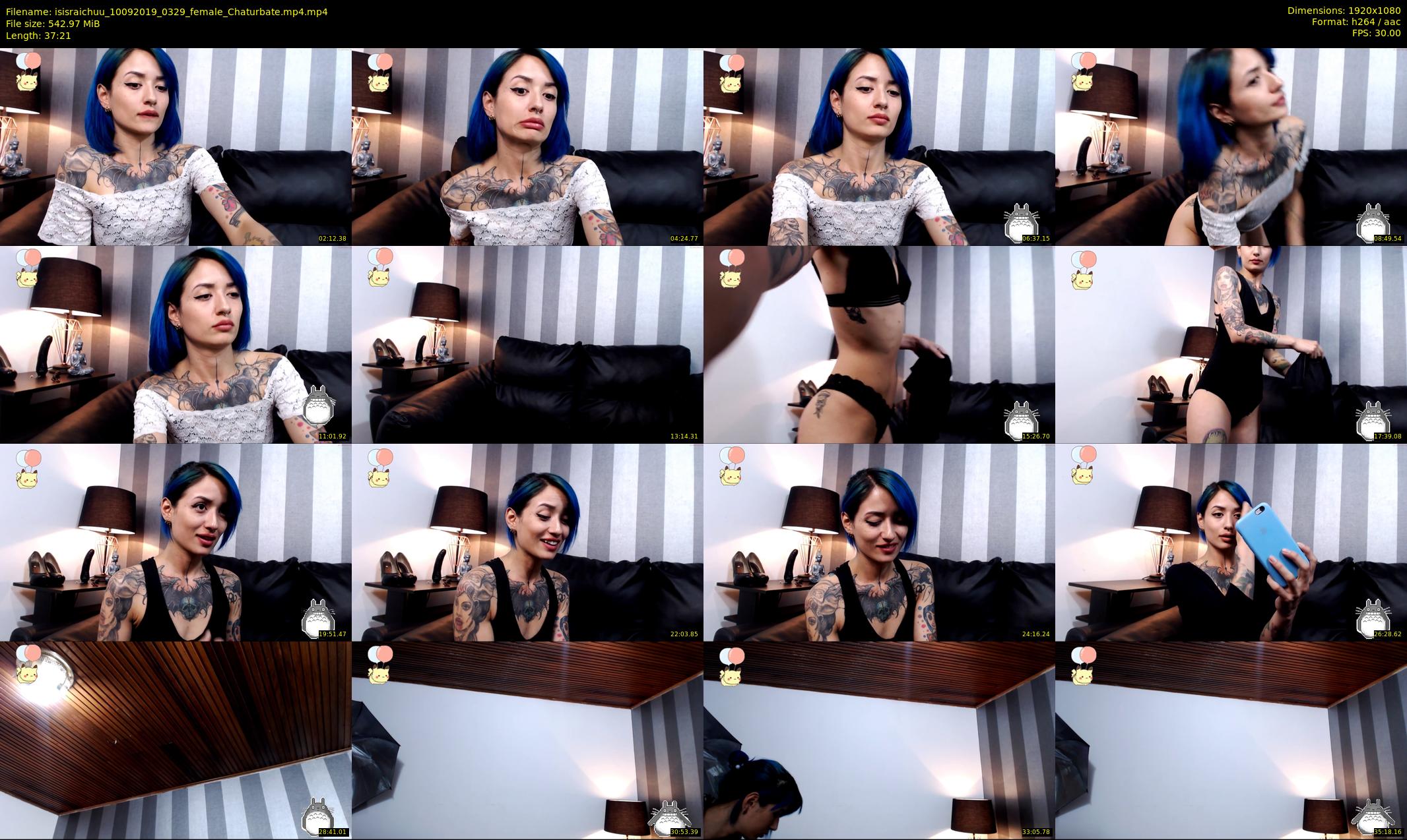 isisraichuu — 38 minute Chaturbate female cam show recording, 1080p, Sep 10, 2019