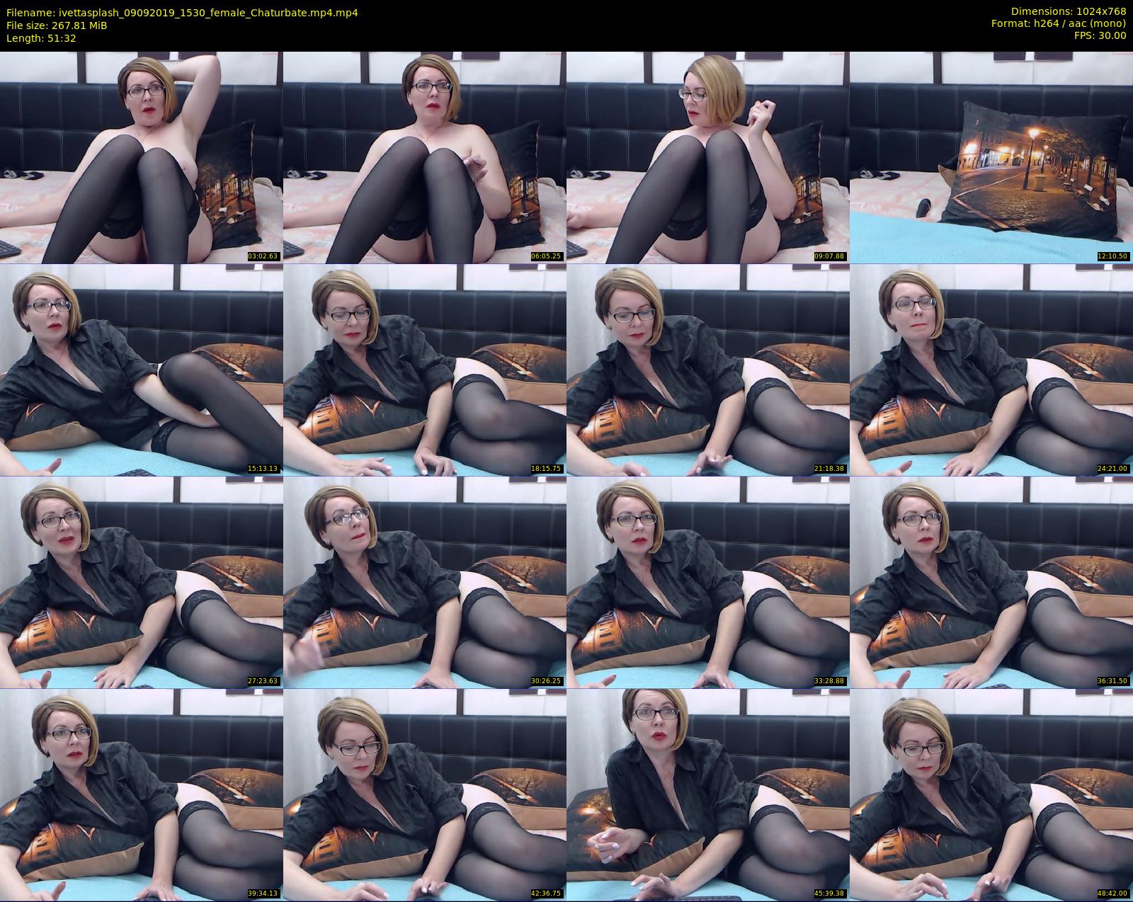 ivettasplash — 52 minute Chaturbate female cam show recording, 720p, Sep 9, 2019