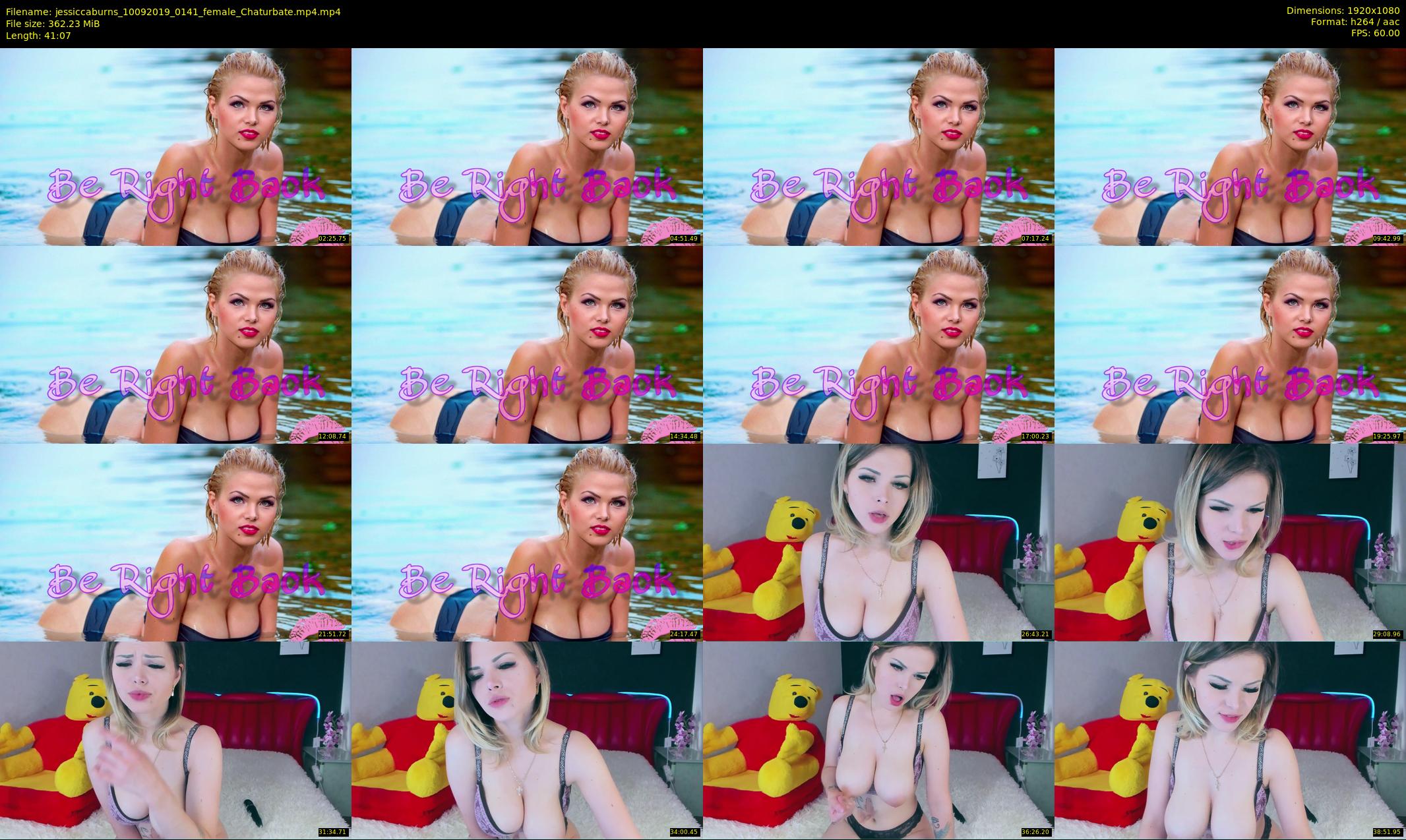jessiccaburns — 42 minute Chaturbate female cam show recording, 1080p, Sep 10, 2019