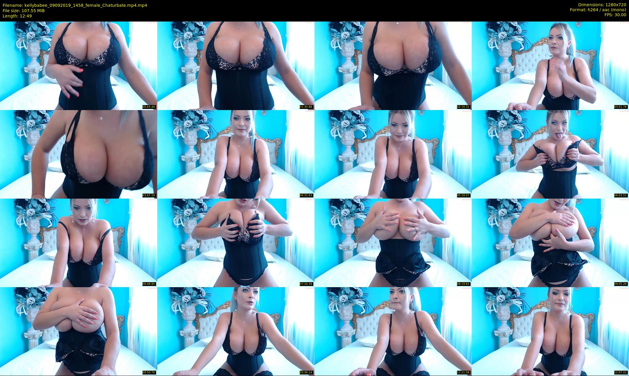 kellybabee — 13 minute Chaturbate female cam show recording, 720p, Sep 9, 2019