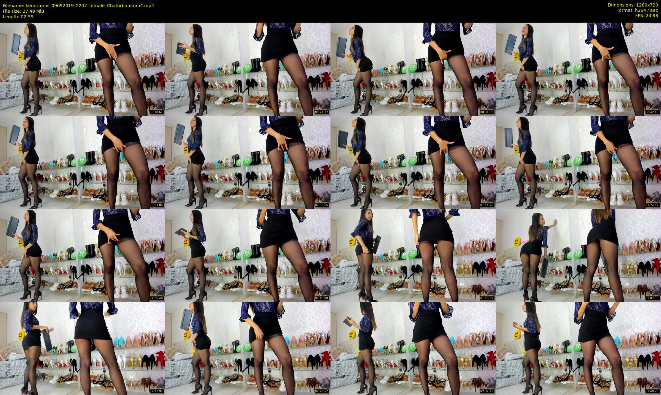 kendrarios — 3 minute Chaturbate female cam show recording, 720p, Sep 9, 2019