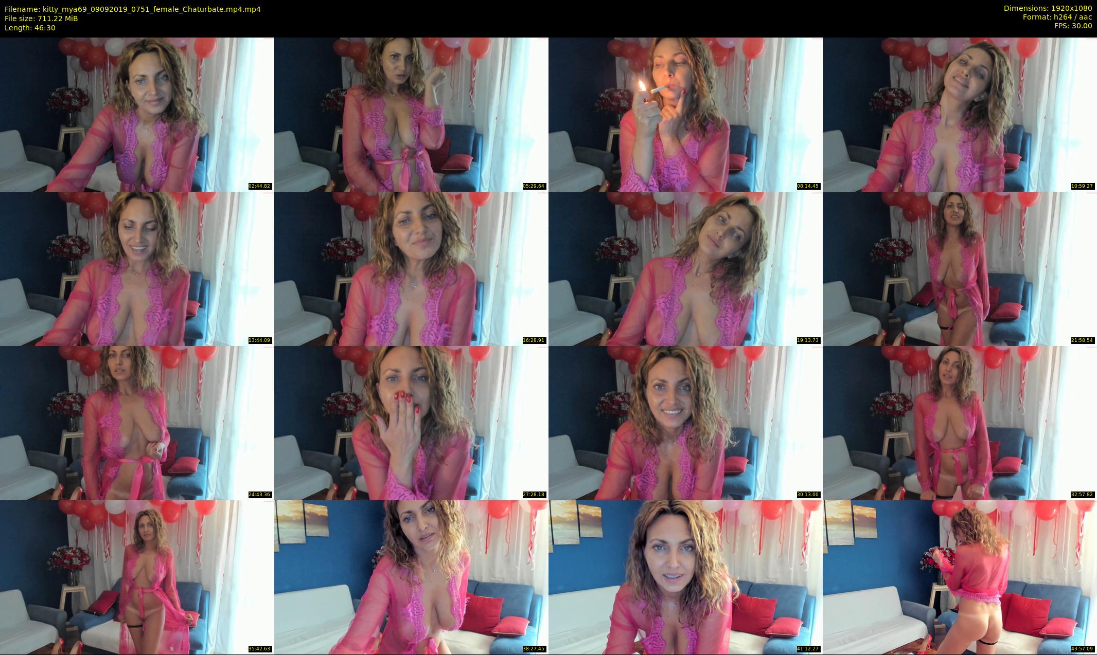 kitty_mya69 — 47 minute Chaturbate female cam show recording, 1080p, Sep 9, 2019