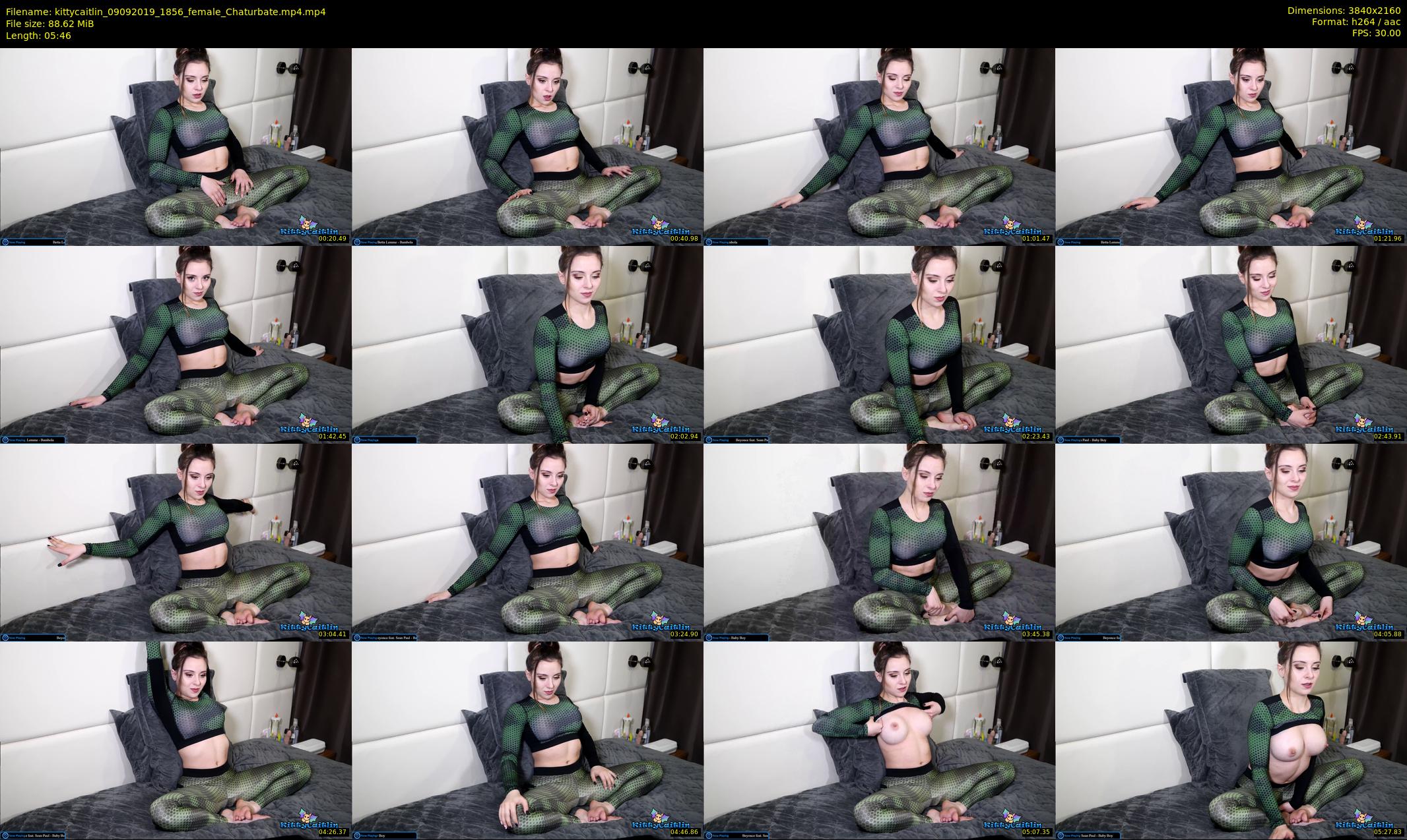 kittycaitlin — 6 minute Chaturbate female cam show recording, 4K, Sep 9, 2019