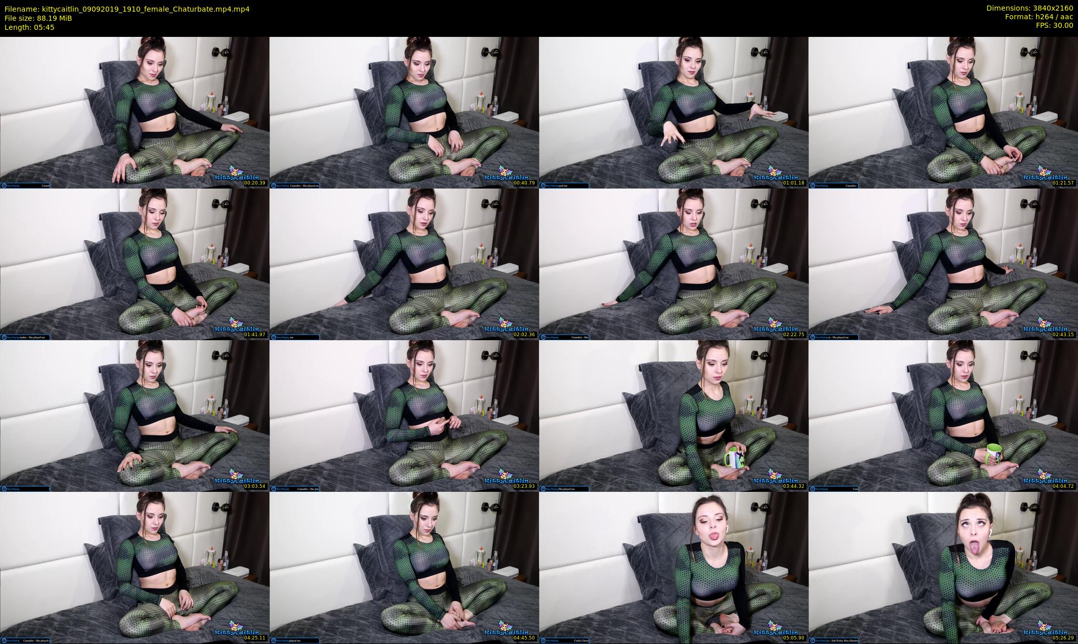 kittycaitlin — 6 minute Chaturbate female cam show recording, 4K, Sep 9, 2019