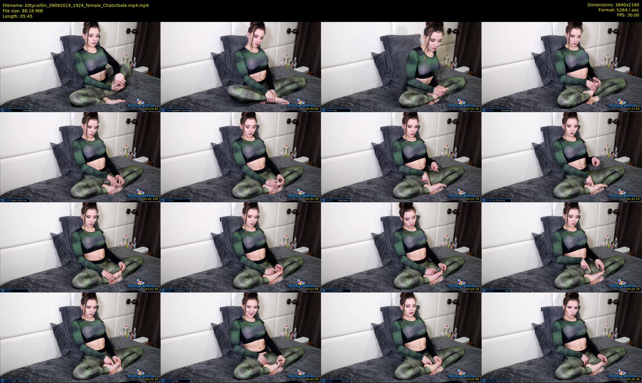 kittycaitlin — 6 minute Chaturbate female cam show recording, 4K, Sep 9, 2019
