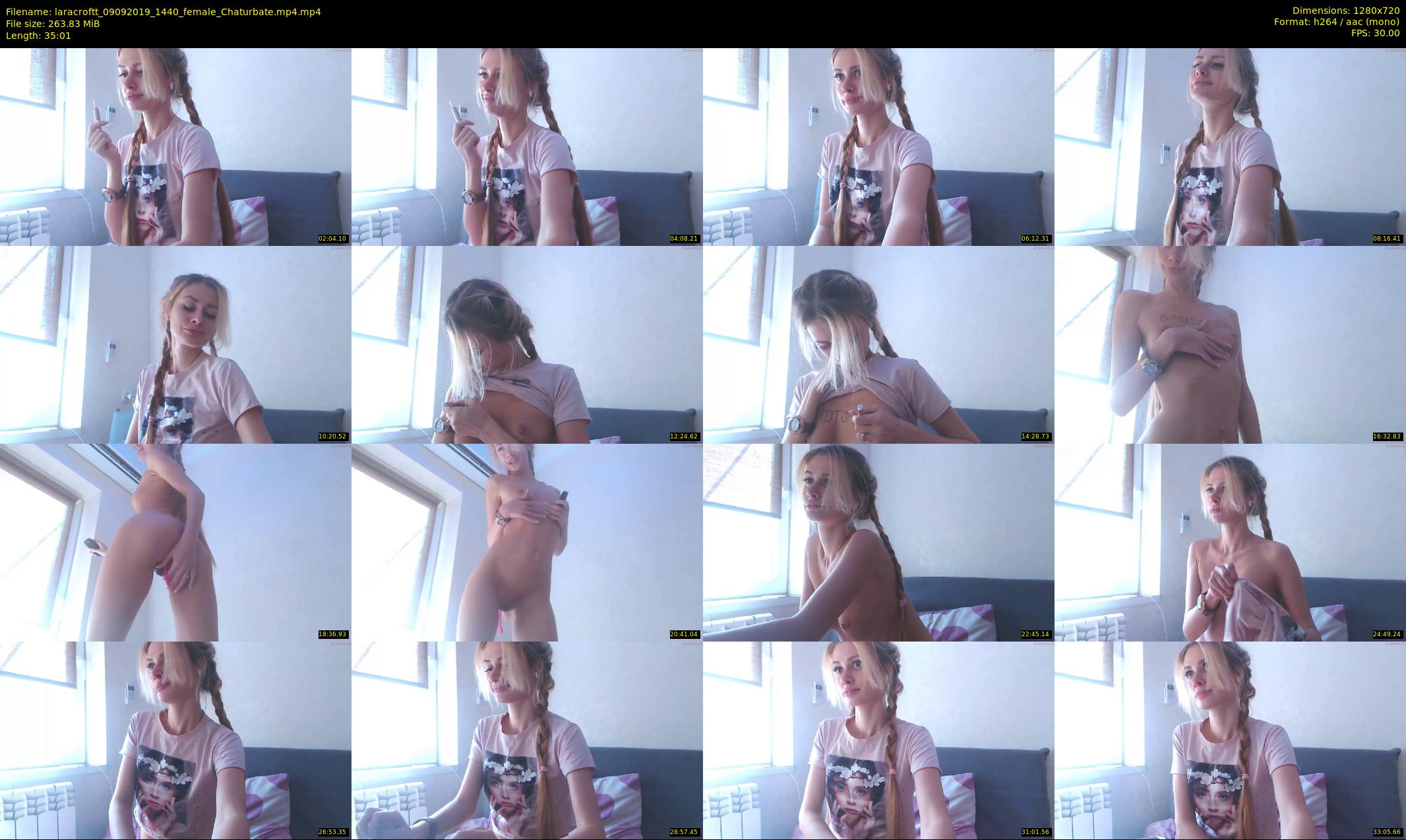 laracroftt — 36 minute Chaturbate female cam show recording, 720p, Sep 9, 2019