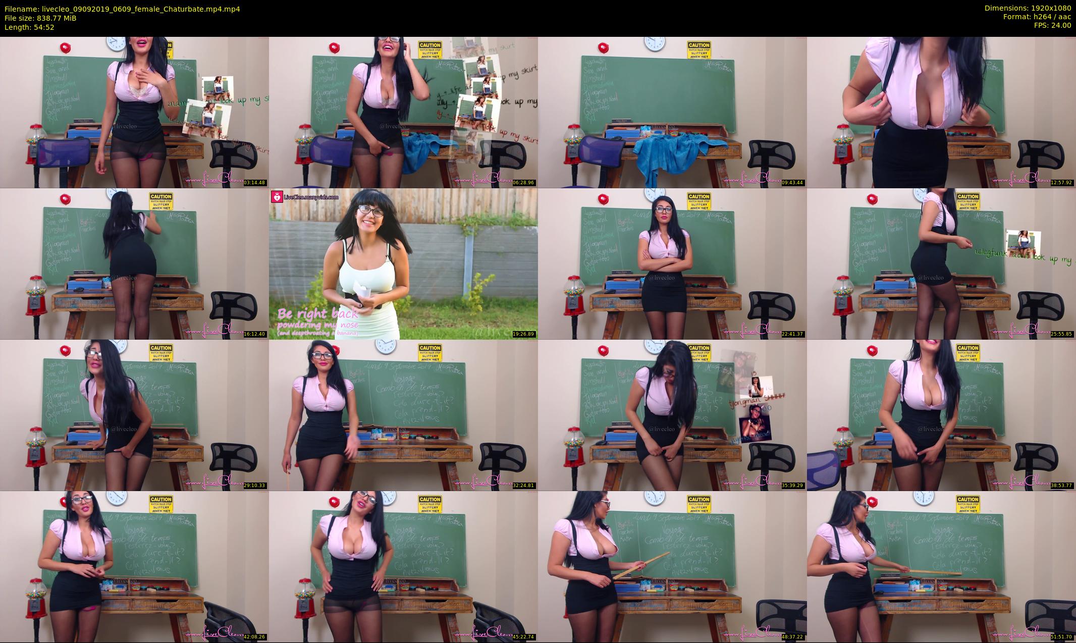 livecleo — 55 minute Chaturbate female cam show recording, 1080p, Sep 9, 2019