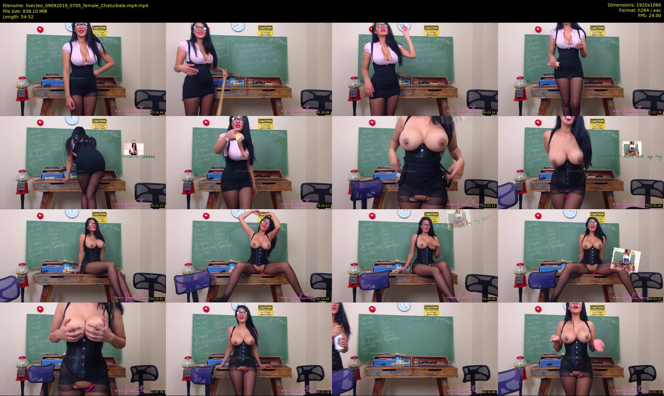 livecleo — 55 minute Chaturbate female cam show recording, 1080p, Sep 9, 2019