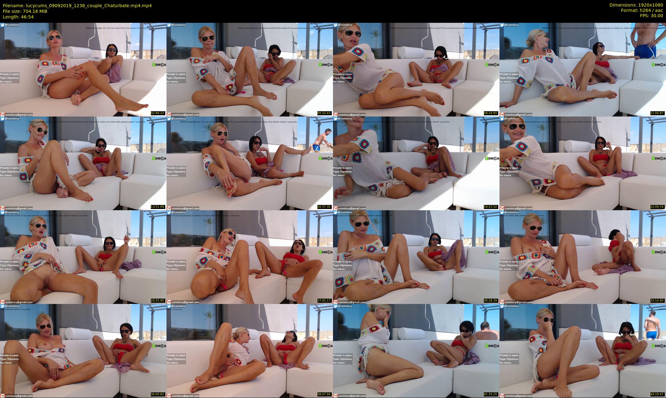 lucycums — 47 minute Chaturbate couple cam show recording, 1080p, Sep 9, 2019