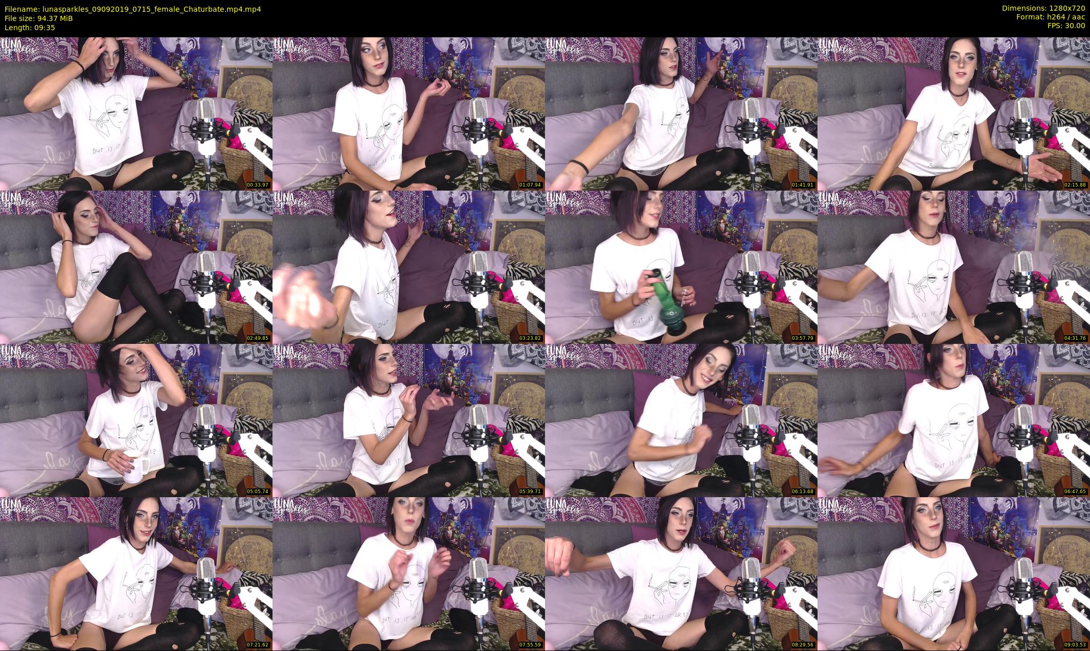 lunasparkles — 10 minute Chaturbate female cam show recording, 720p, Sep 9, 2019