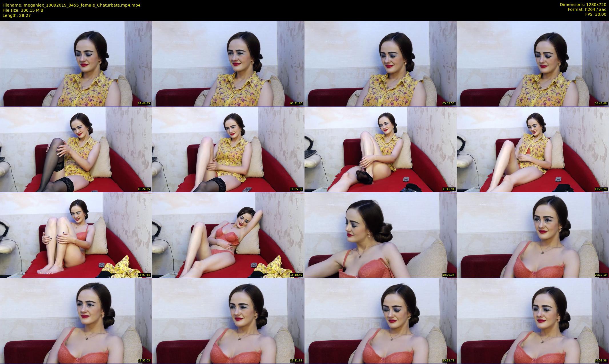 meganiex — 29 minute Chaturbate female cam show recording, 720p, Sep 10, 2019