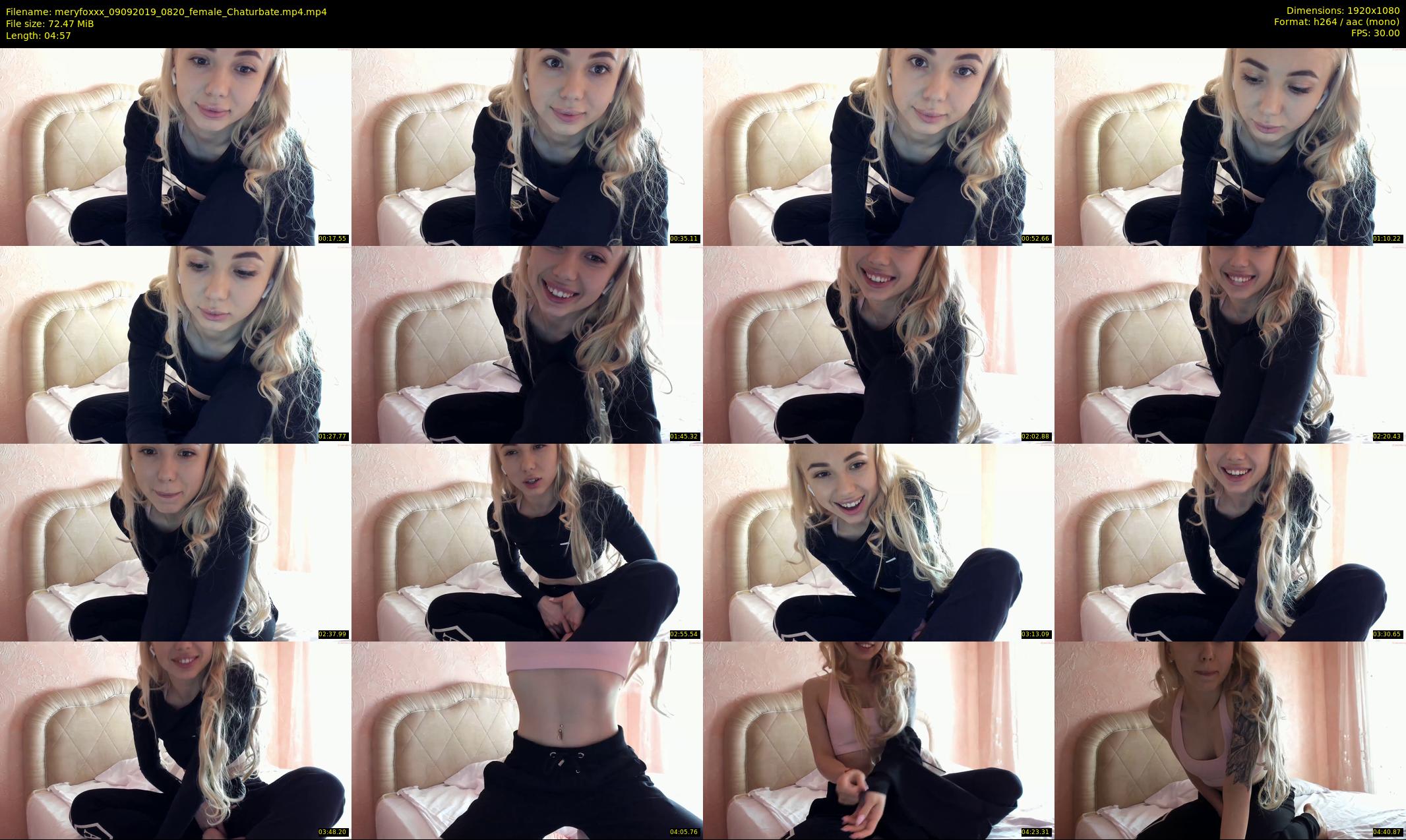 meryfoxxx — 5 minute Chaturbate female cam show recording, 1080p, Sep 9, 2019