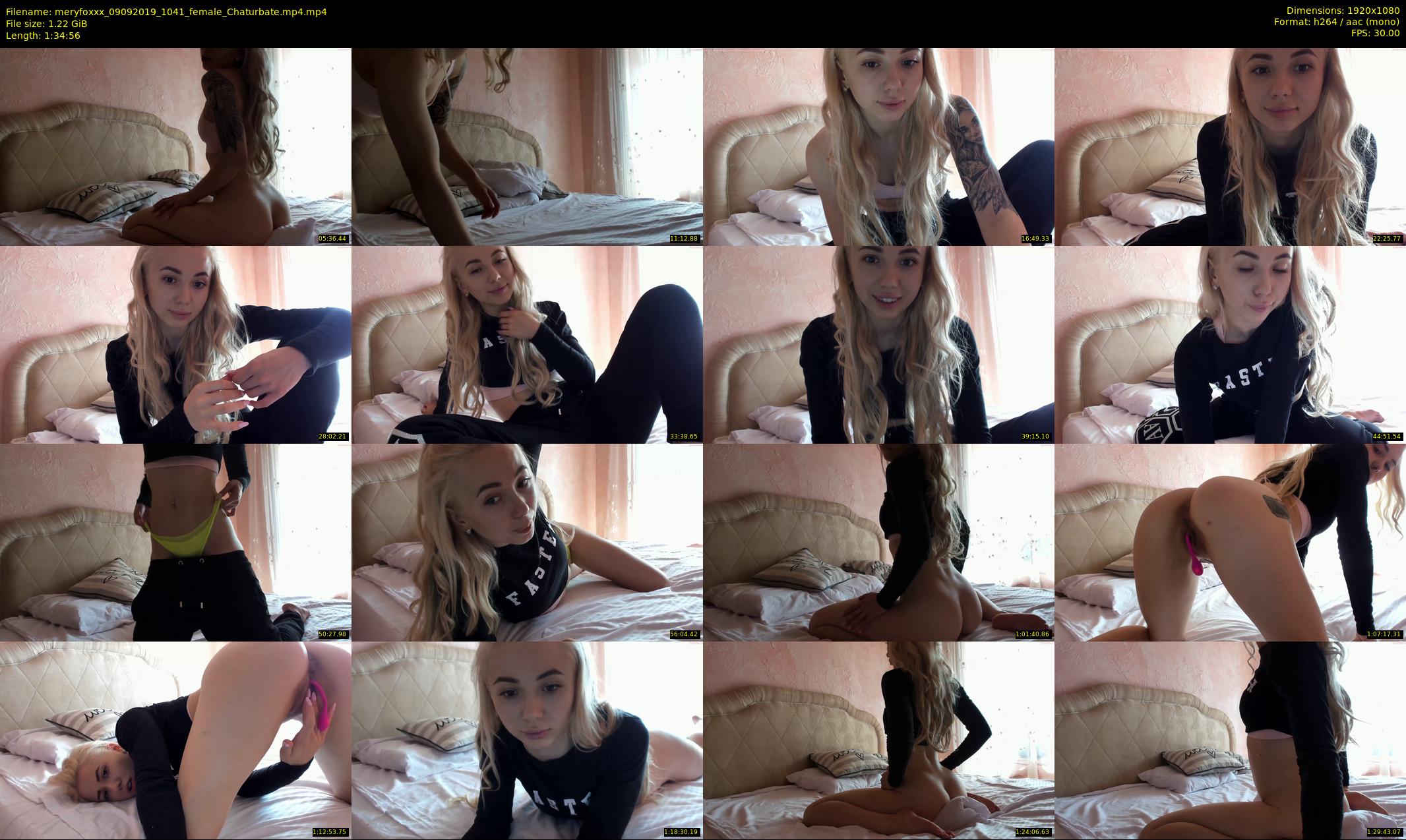 meryfoxxx — 95 minute Chaturbate female cam show recording, 1080p, Sep 9, 2019
