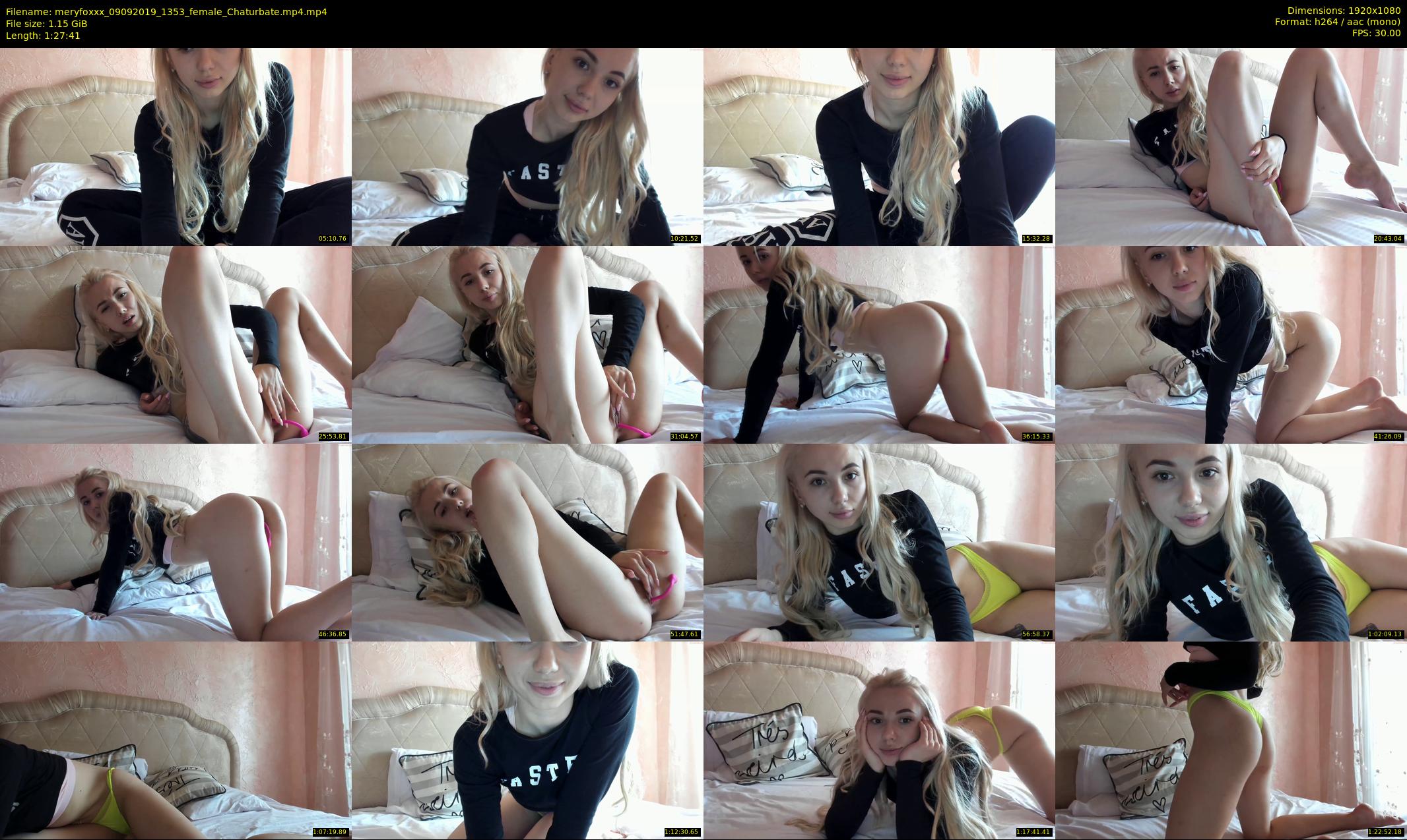 meryfoxxx — 88 minute Chaturbate female cam show recording, 1080p, Sep 9, 2019