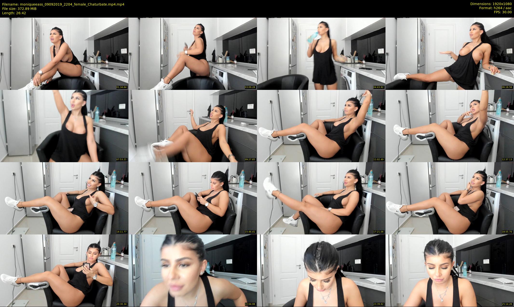 moniqueeass — 27 minute Chaturbate female cam show recording, 1080p, Sep 9, 2019