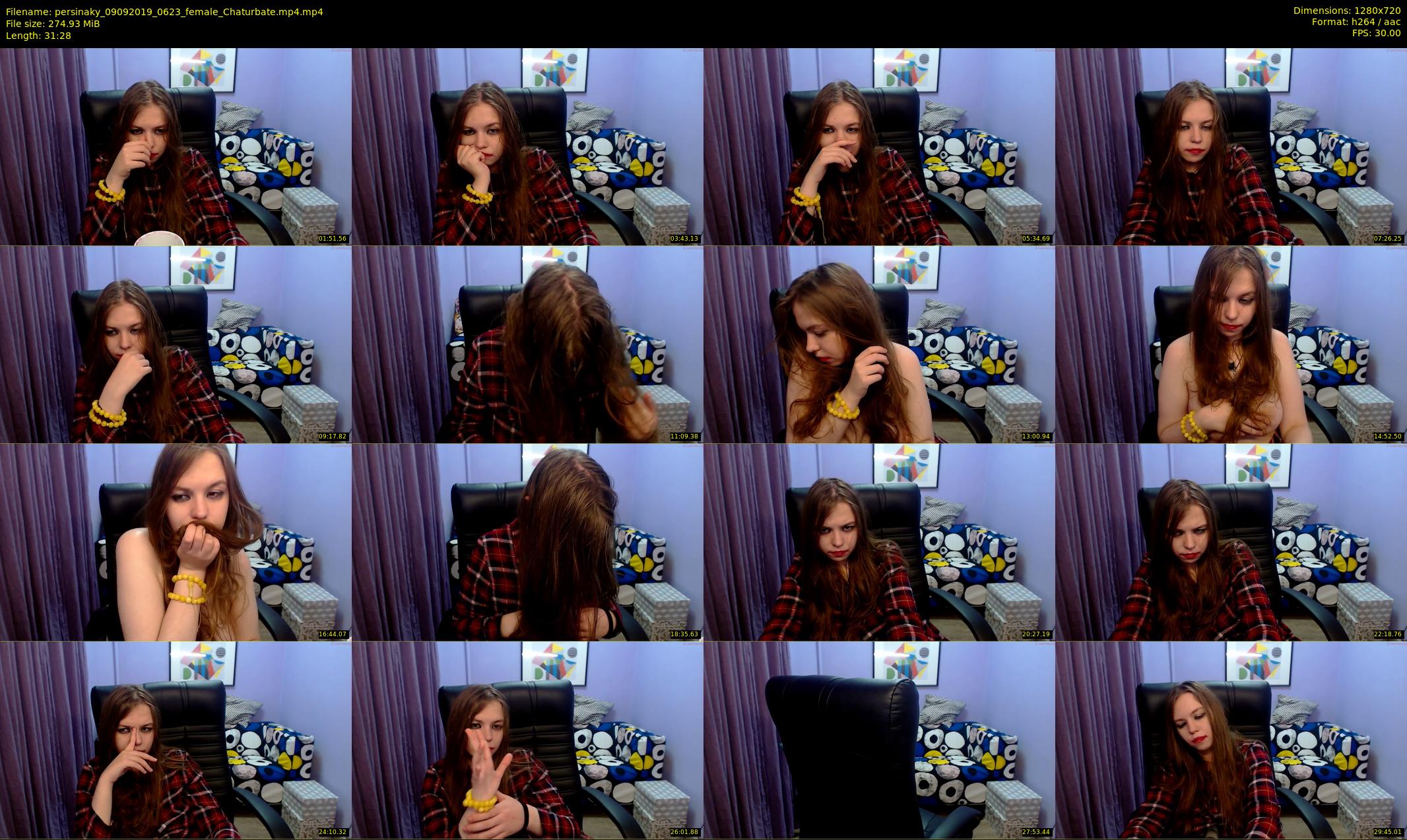 persinaky — 32 minute Chaturbate female cam show recording, 720p, Sep 9, 2019