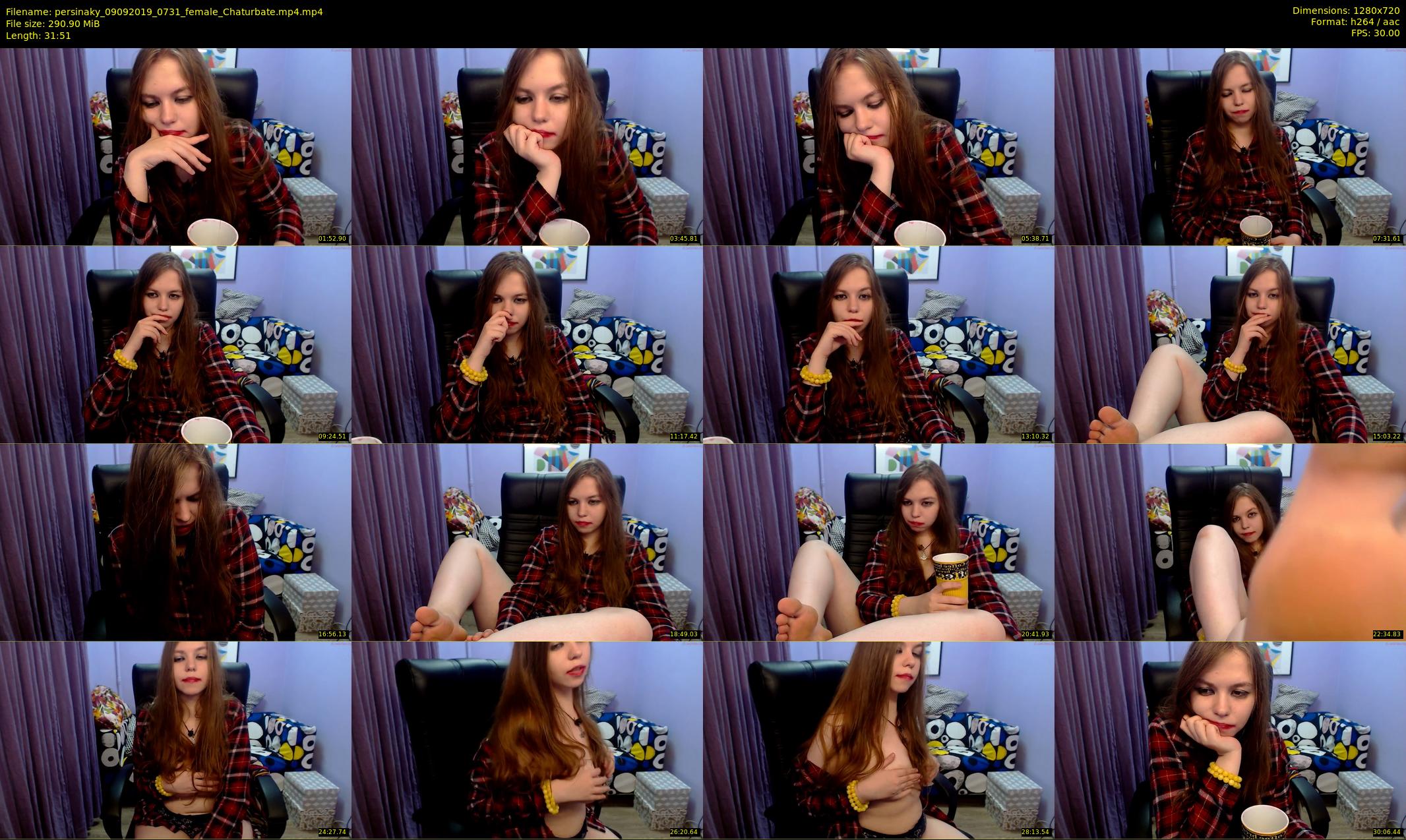 persinaky — 32 minute Chaturbate female cam show recording, 720p, Sep 9, 2019