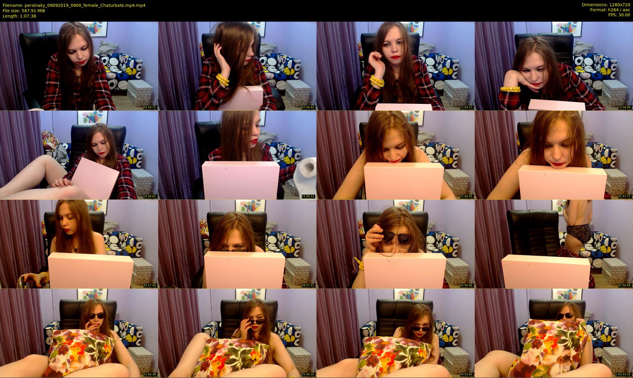 persinaky — 68 minute Chaturbate female cam show recording, 720p, Sep 9, 2019