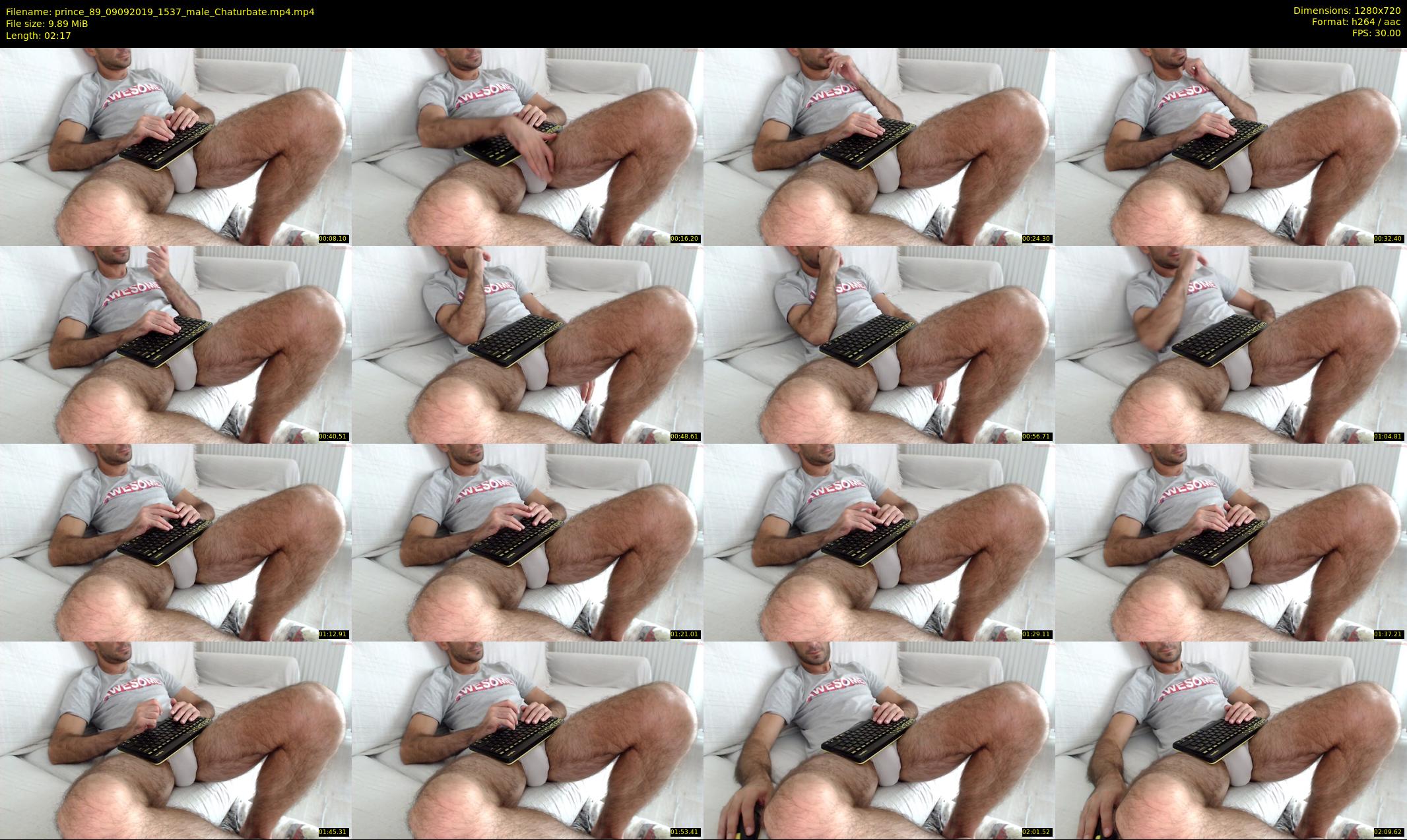 prince_89 — 3 minute Chaturbate male cam show recording, 720p, Sep 9, 2019