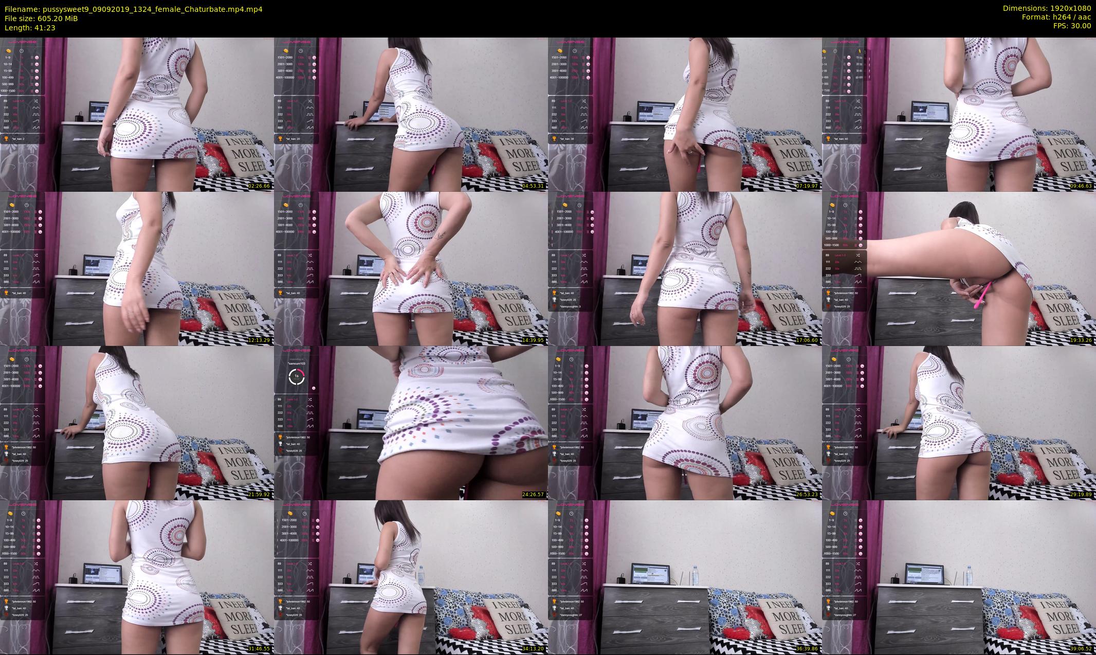 pussysweet9 — 42 minute Chaturbate female cam show recording, 1080p, Sep 9, 2019