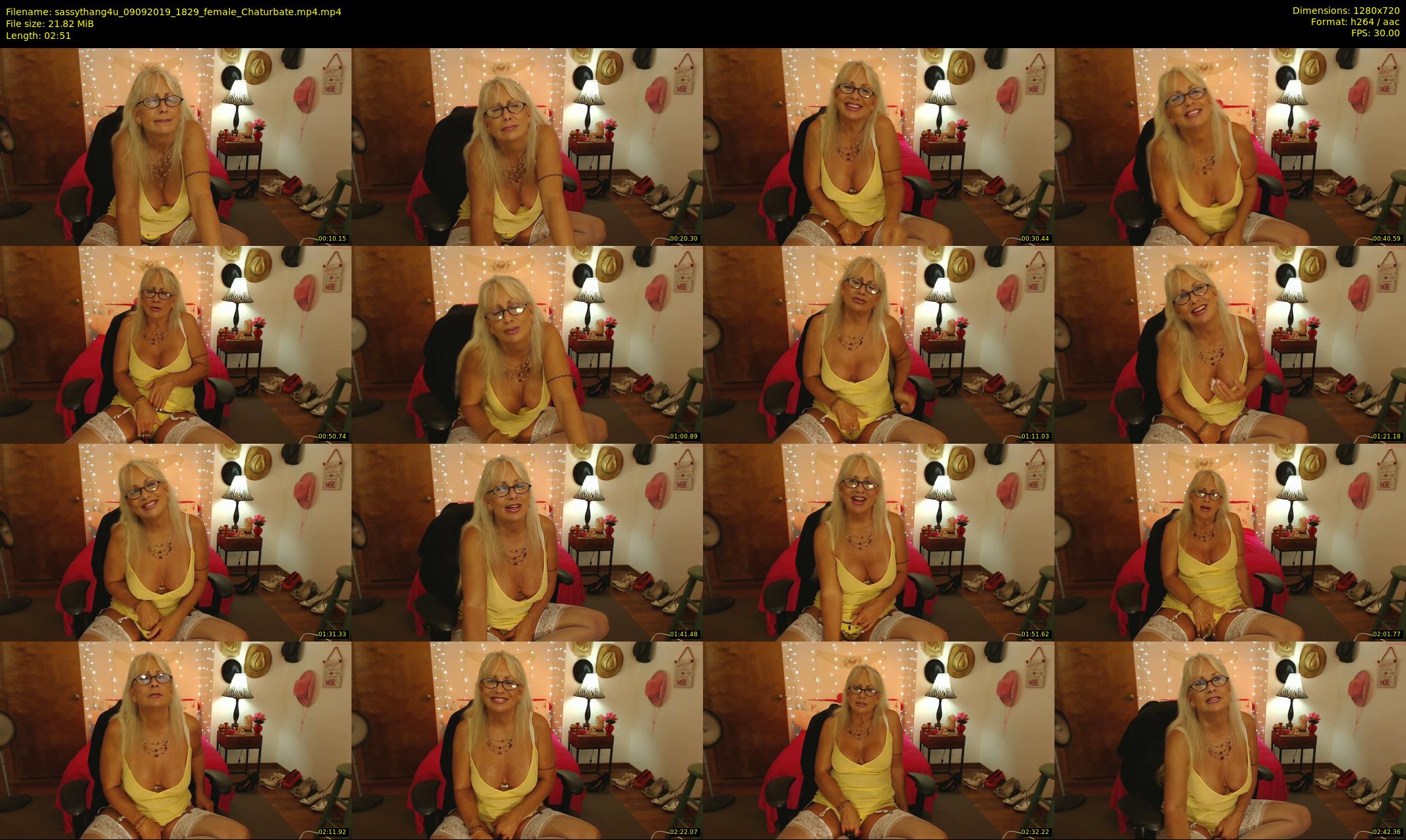 sassythang4u — 3 minute Chaturbate female cam show recording, 720p, Sep 9, 2019
