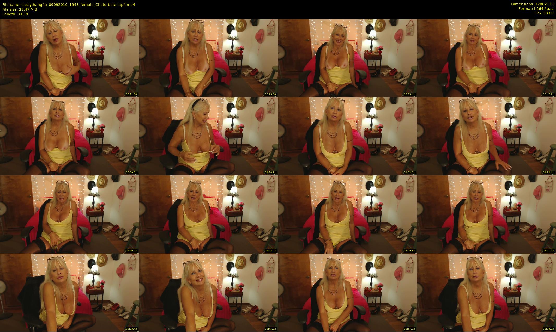 sassythang4u — 4 minute Chaturbate female cam show recording, 720p, Sep 9, 2019