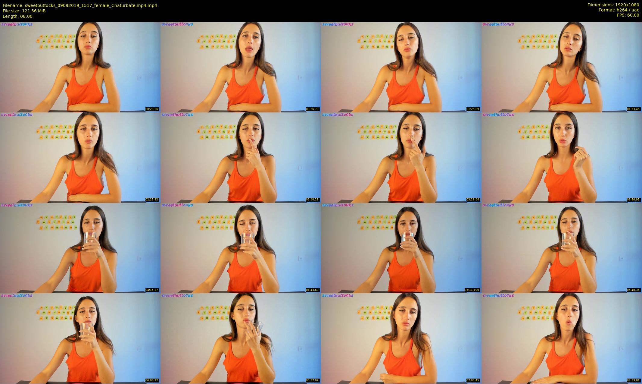 sweetbuttocks — 8 minute Chaturbate female cam show recording, 1080p, Sep 9, 2019